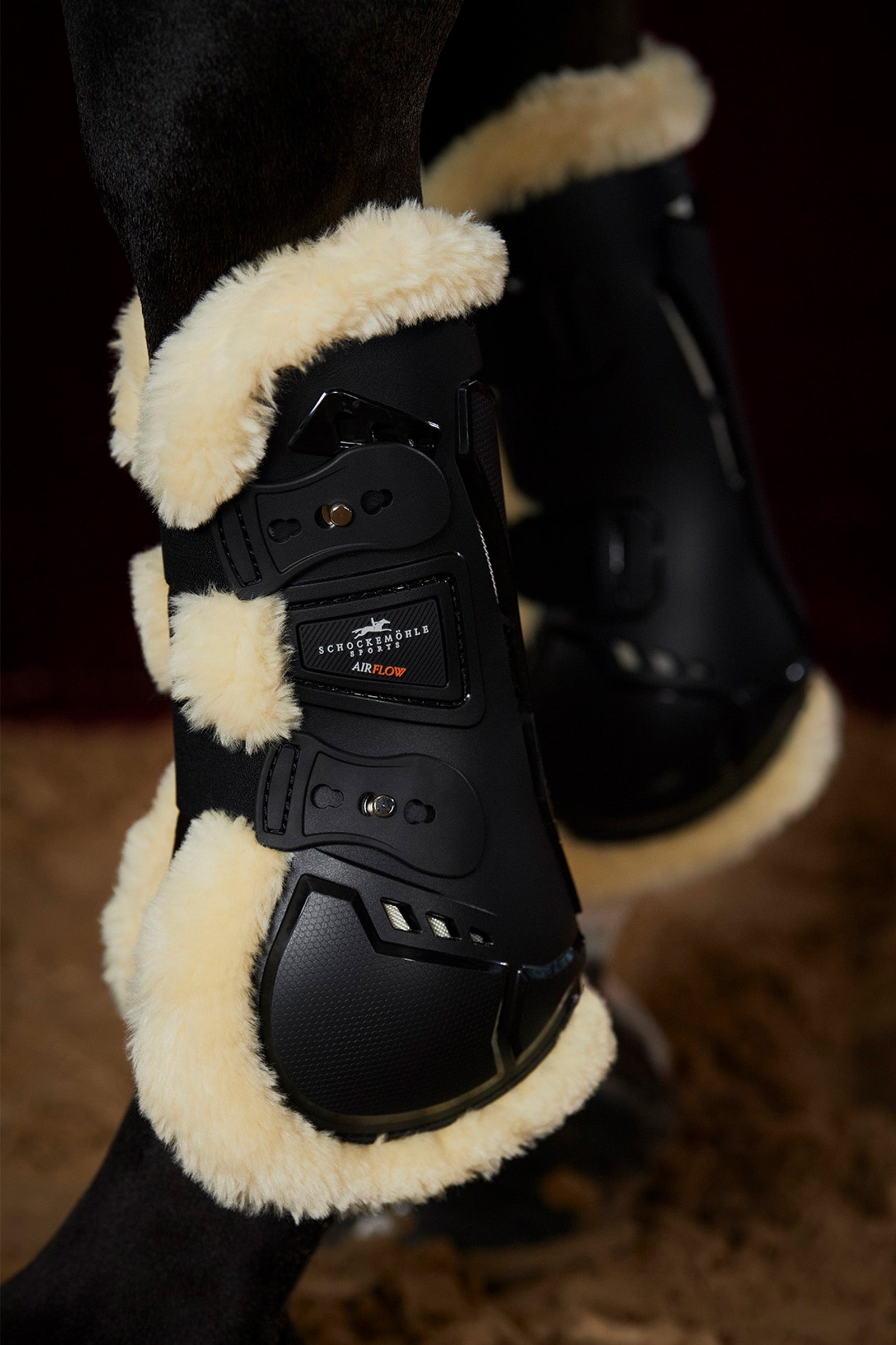 Schockemöhle Sports Air Flow Champion Tendon Boots Fur Leg Protection & Hoof Protection for Horses