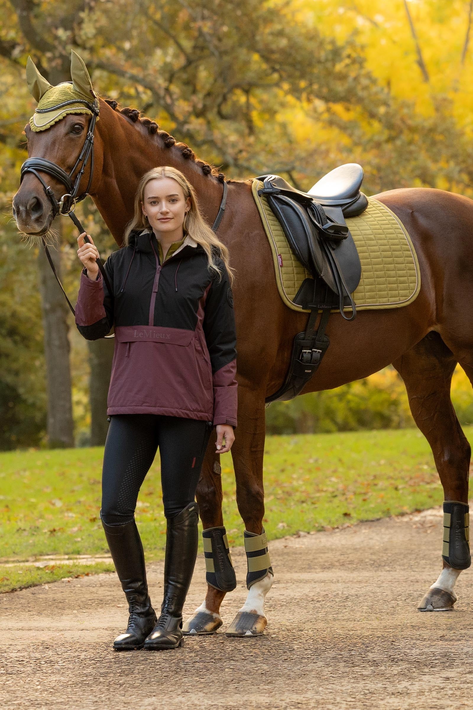 LeMieux Suede Square Dressage Saddle Pad Saddle Pads