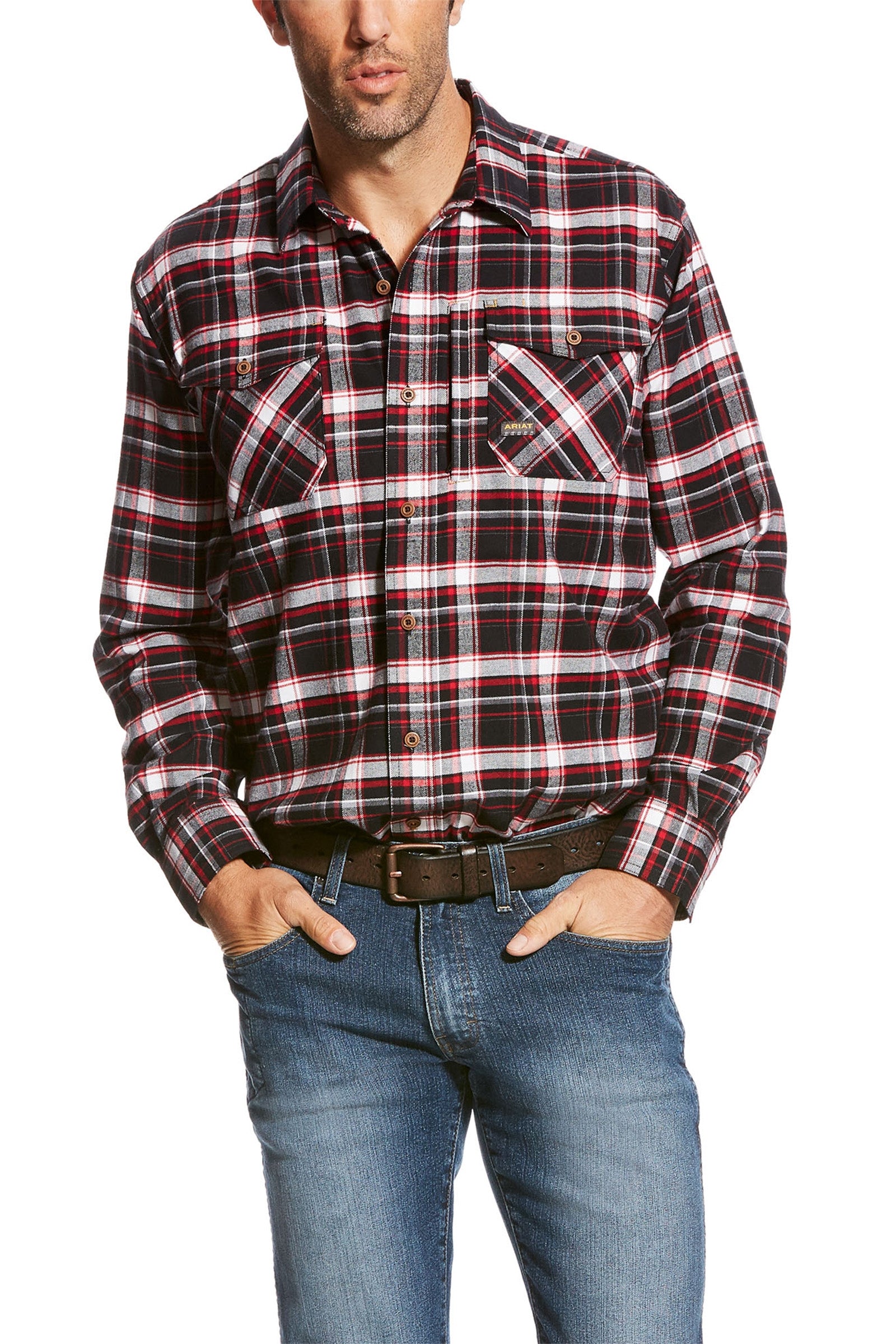 Ariat Rebar flannel DuraStretch arbejdstøj Ridetøj til herrer
