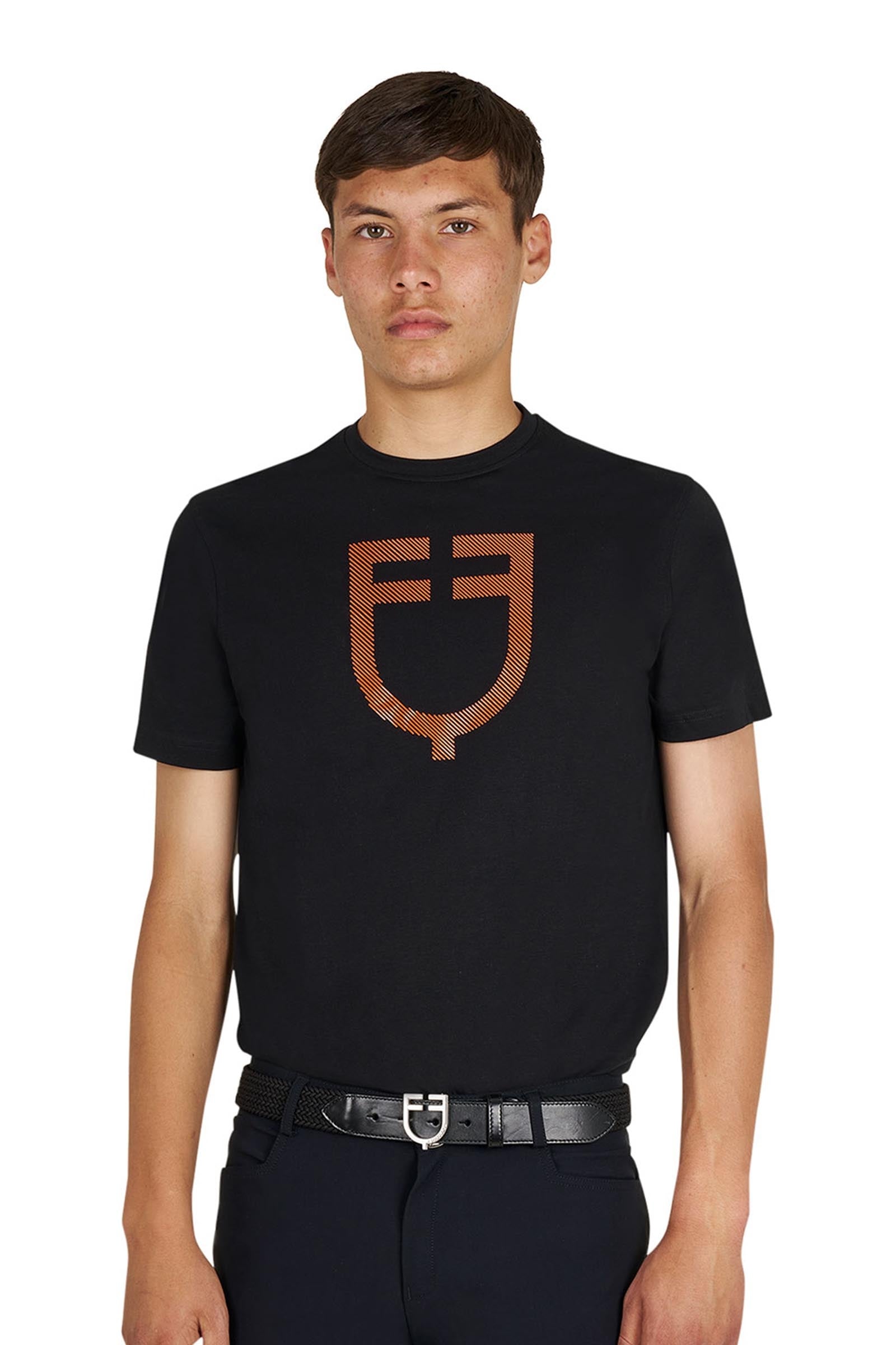 Equestro SS2026 Herre Basic T-shirt med blankt logo Ridetøj til dame