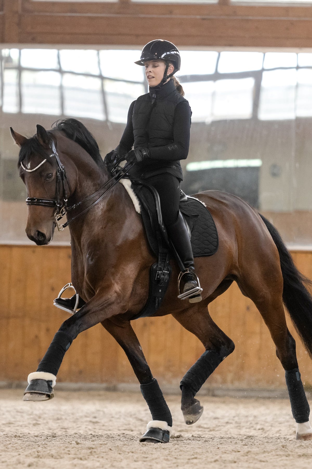 Waldhausen Milan Dressage Saddle Pad With Lambskin Saddle Pads
