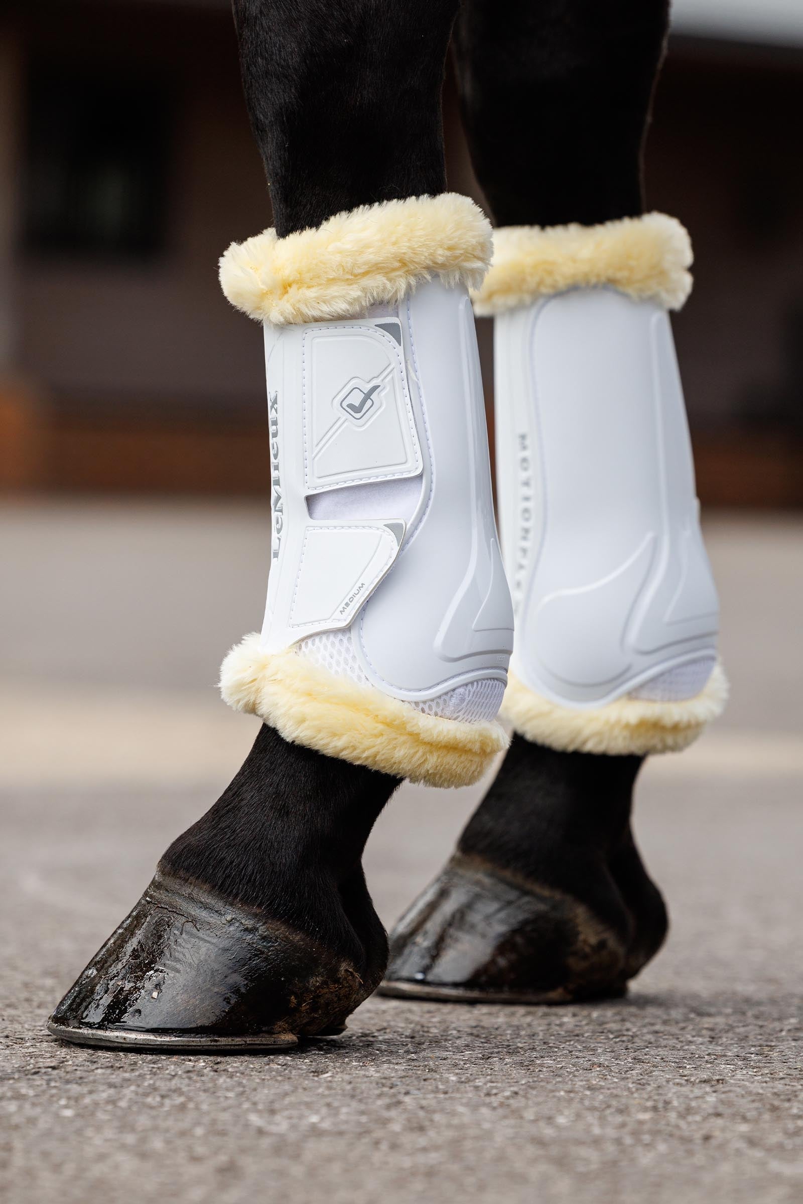 LeMieux Motionflex Dressage Boot with Fleece Edge Leg & Hoof Protection