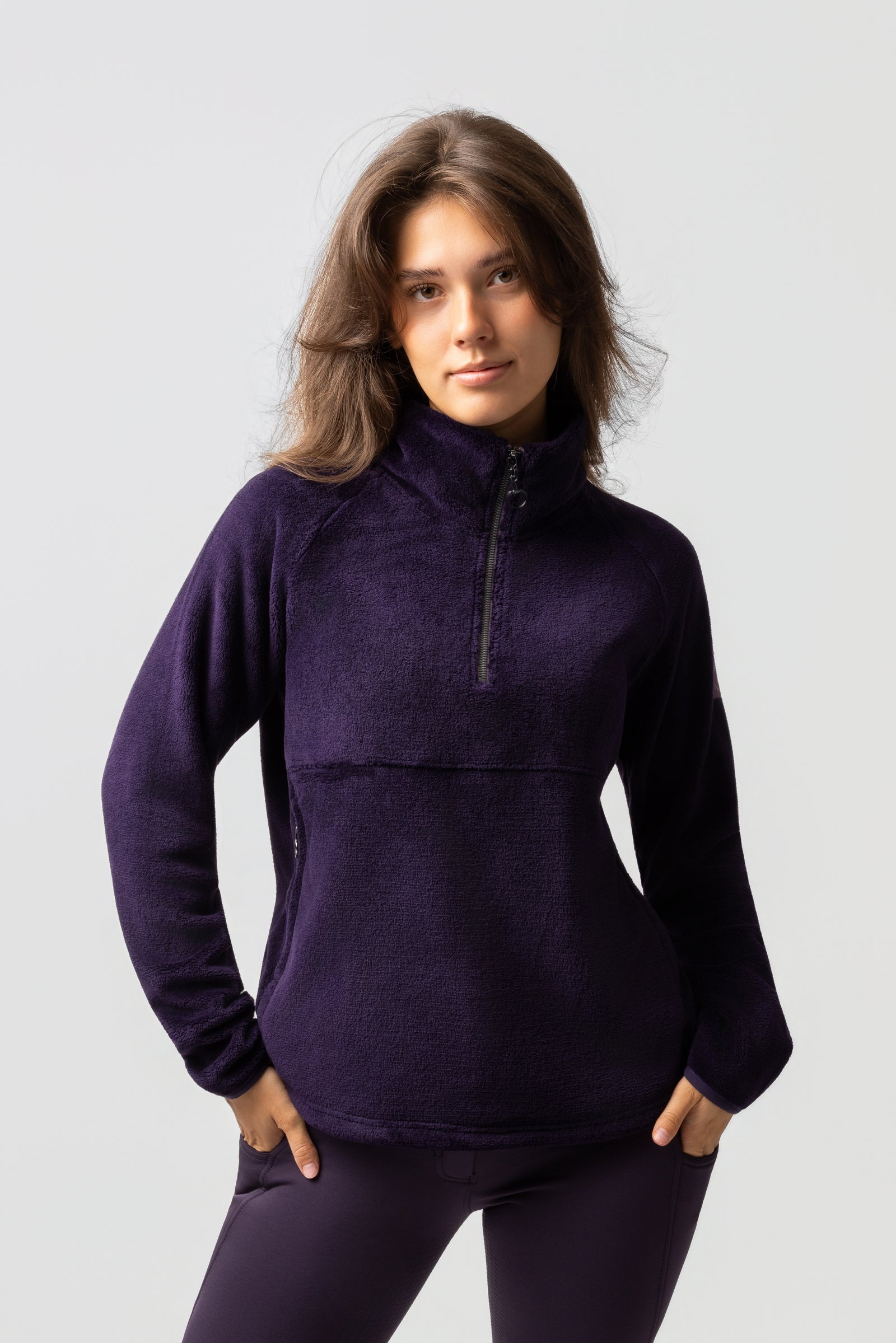 Horze Frieda Damernes anorak fleece sweater Ridetøj til dame
