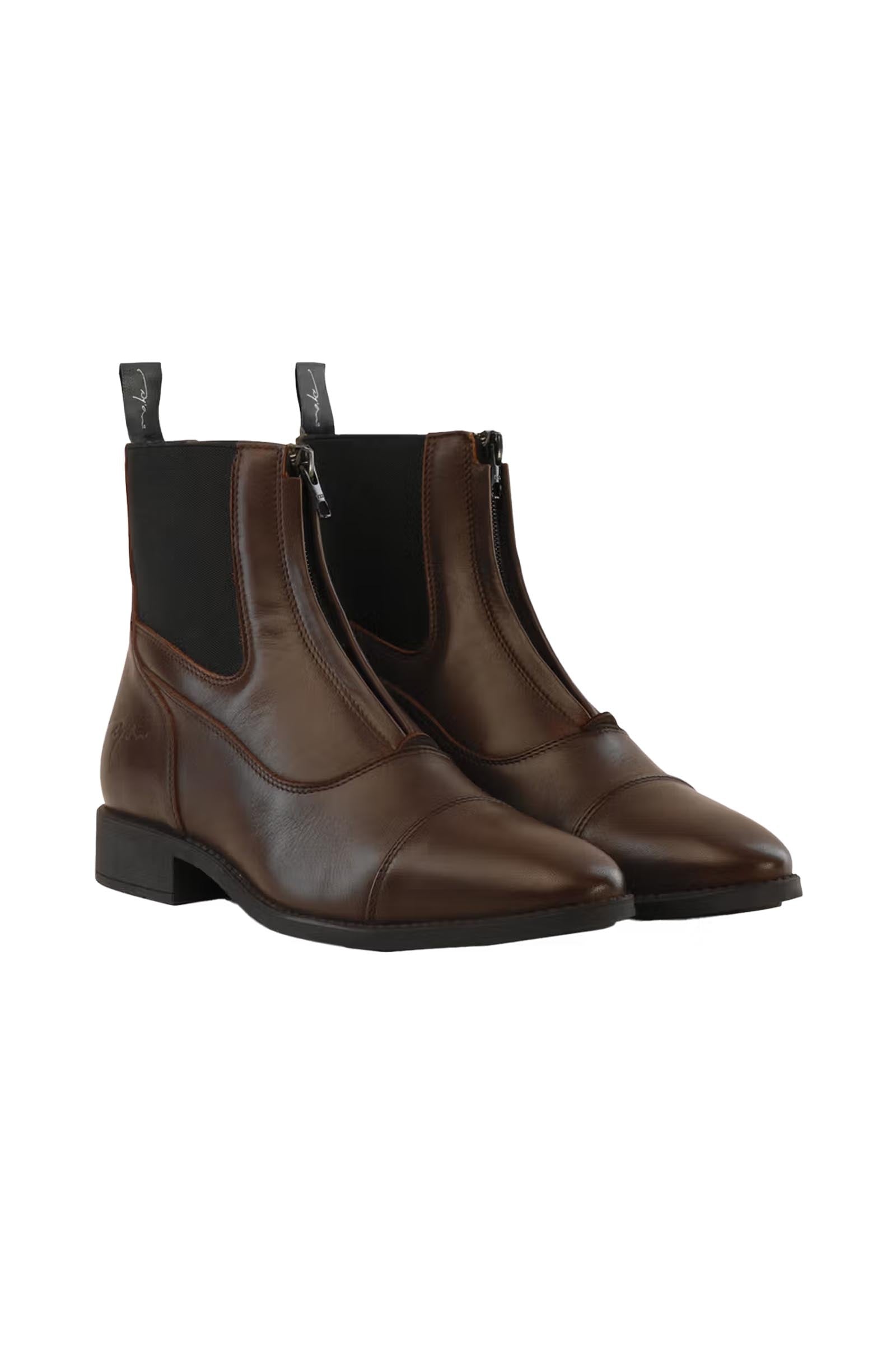 Dy'on Short Boots With Front Zipper Riding Boots & Riding Shoes