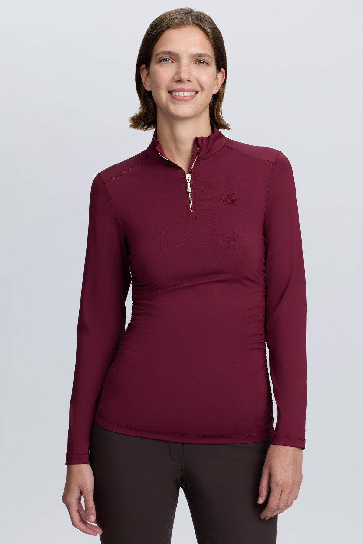 LeMieux Lustre Ruched Base Layer w. UV Protection Women’s Riding Clothing