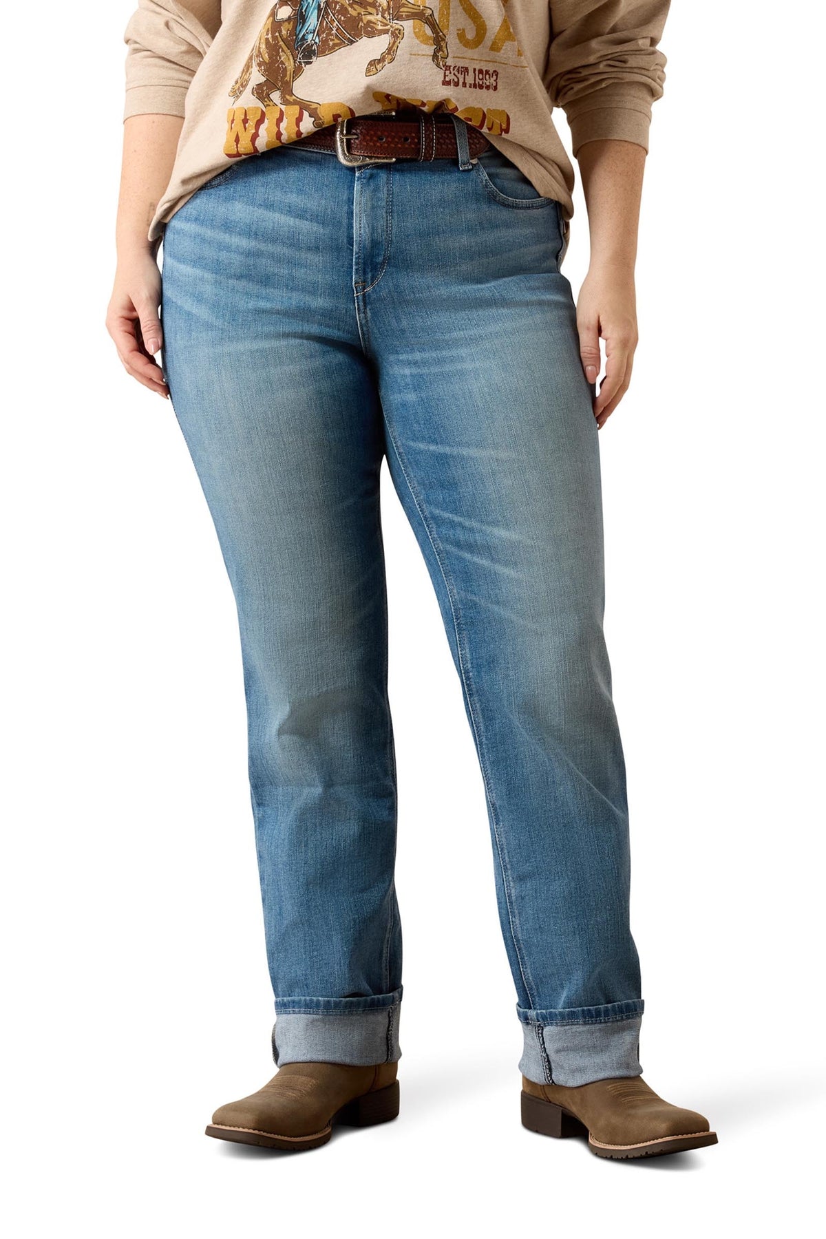 Ariat Women's Perfect Rise Reya Straight Leg Jeans Womens Breeches
