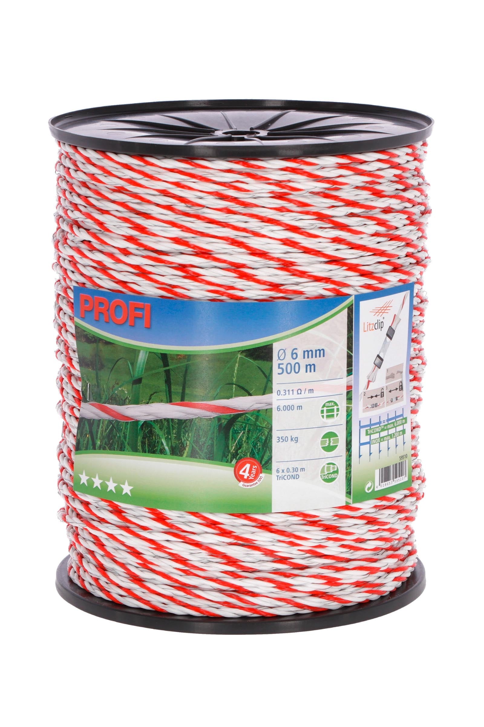 Corral CORRAL hegnsreb Profi 500 m × Ø 6 mm, 6 × 0,30 TriCond Elhegn