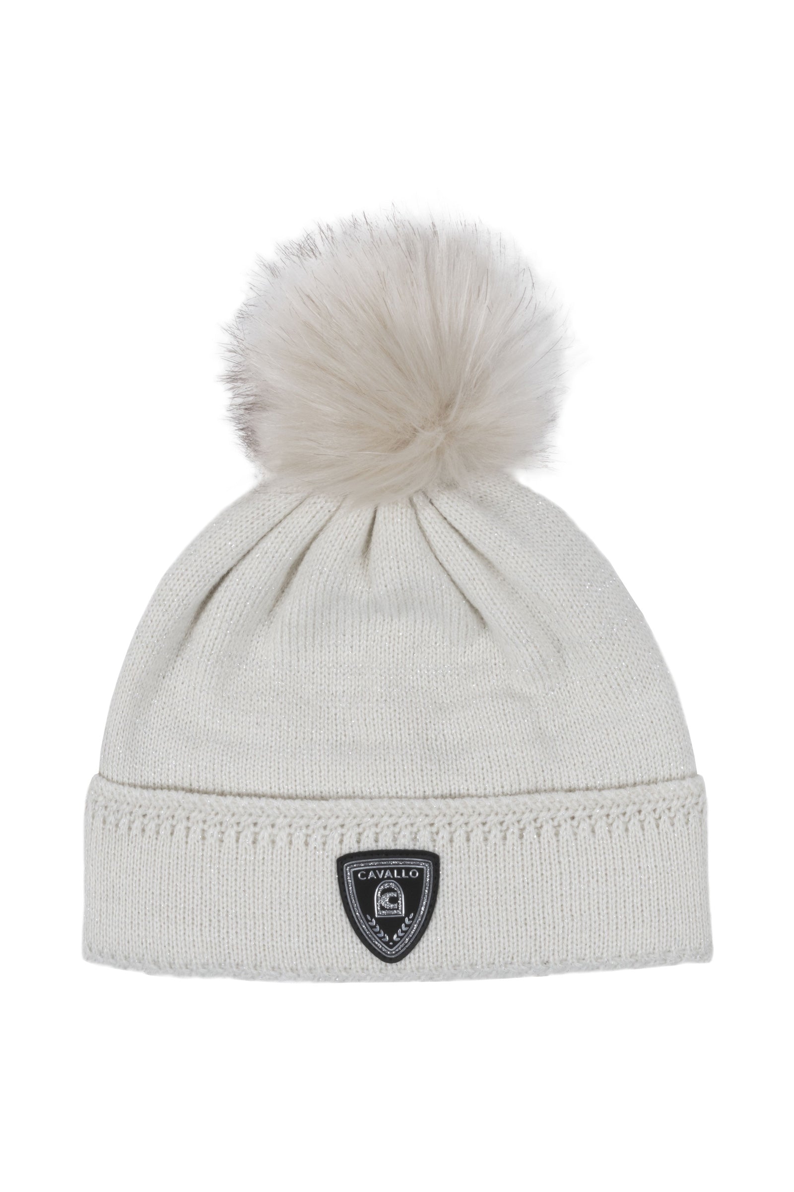 Cavallo Strikket hue med faux fur Cavalmelika Accessories