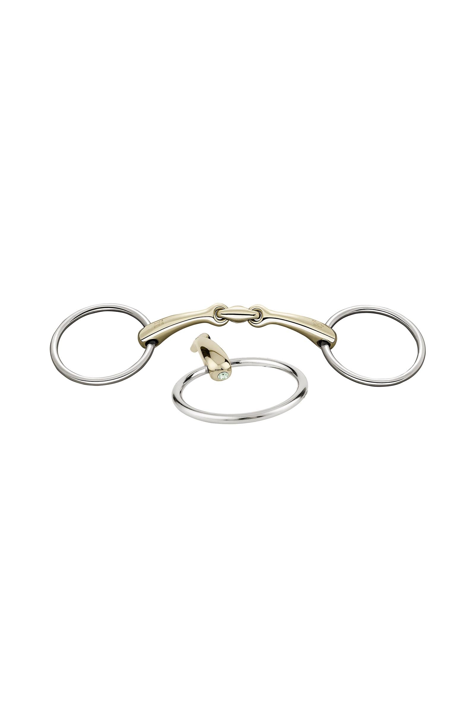 Sprenger Dynamic RS ringbid, dobbelt brudt, 16 mm, Sensogan, med krystaller Bid