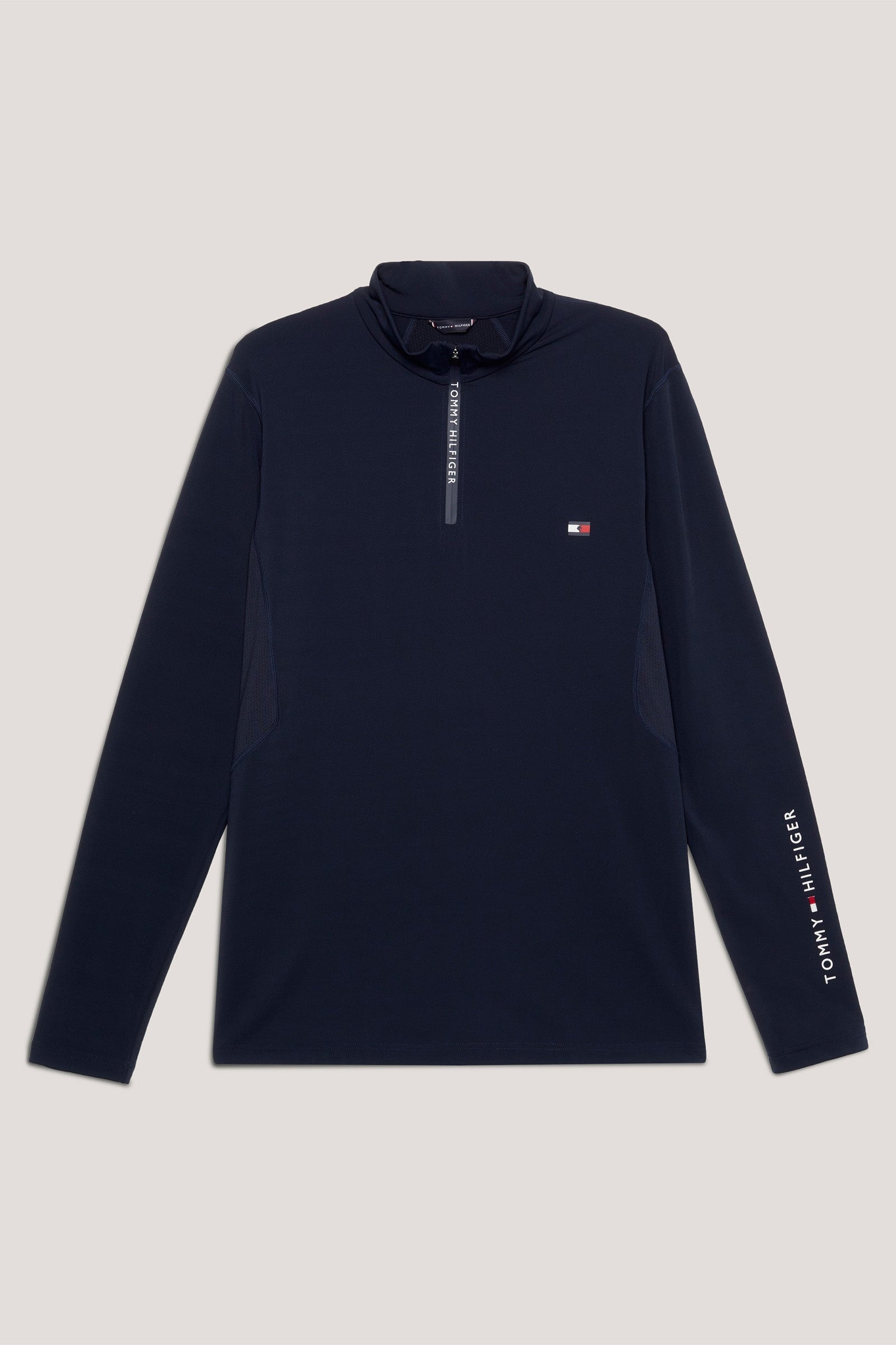 Tommy Hilfiger Equestrian 1/4 zip herre termoskjorte Ridetøj til herrer