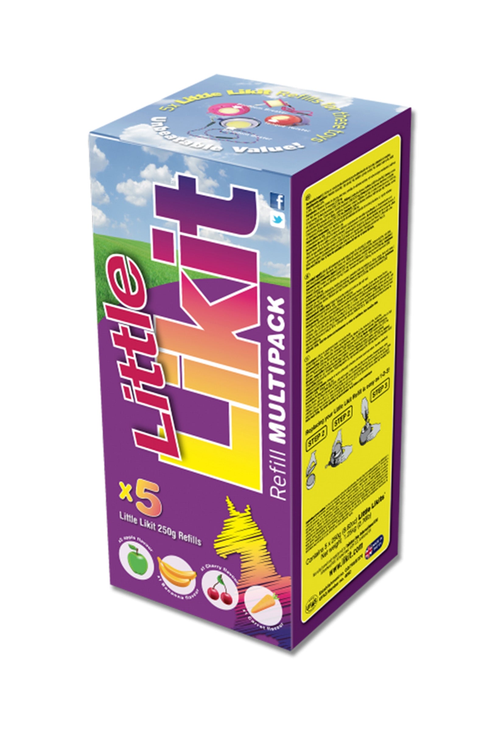 Likit 250 g. multipak, banan, gulerod, kirsebær, 2 x æble Horse Feed & Nutrition