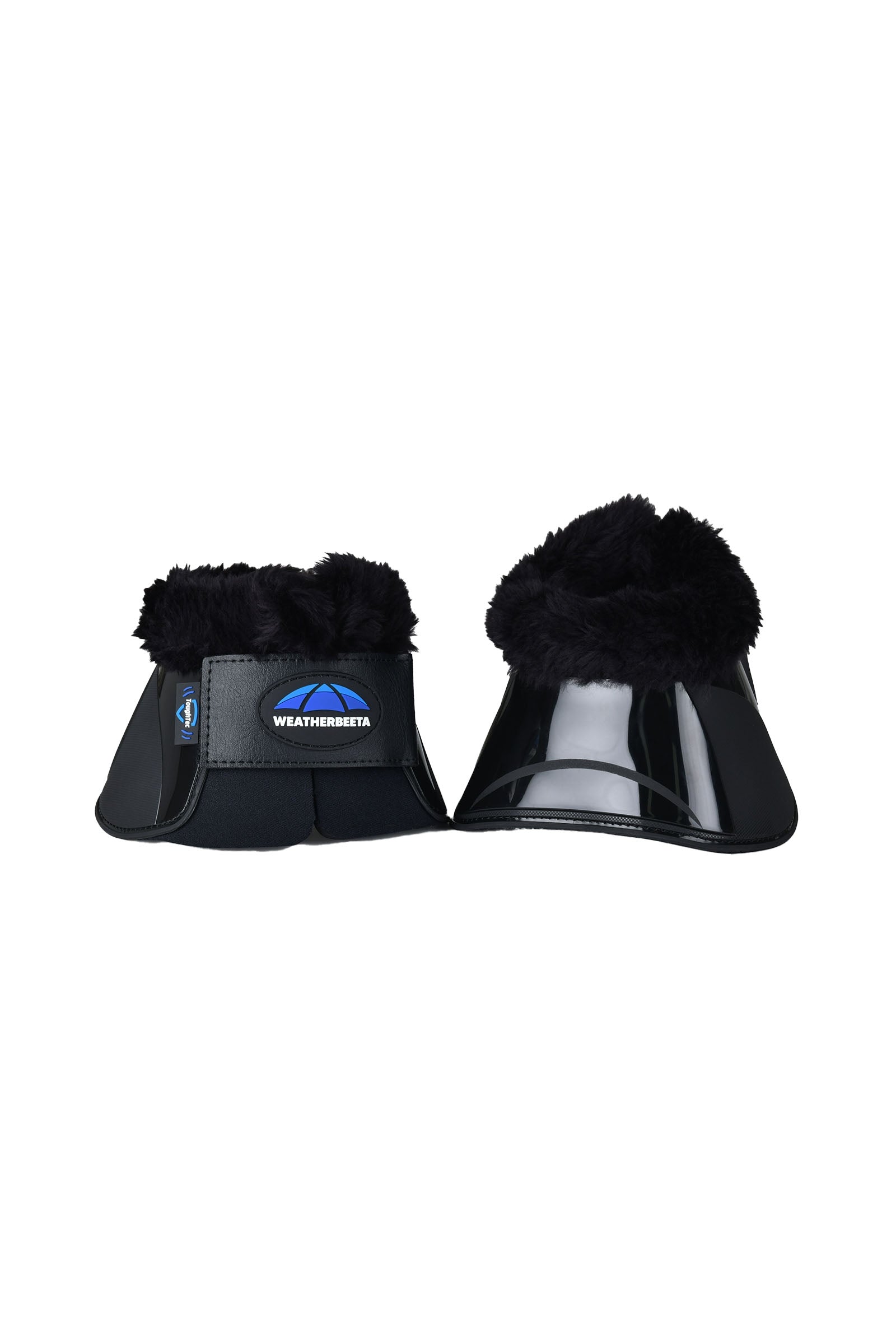 Weatherbeeta Tough-Tec Impact Fleece Trim Bell Boots Leg Protection & Hoof Protection for Horses
