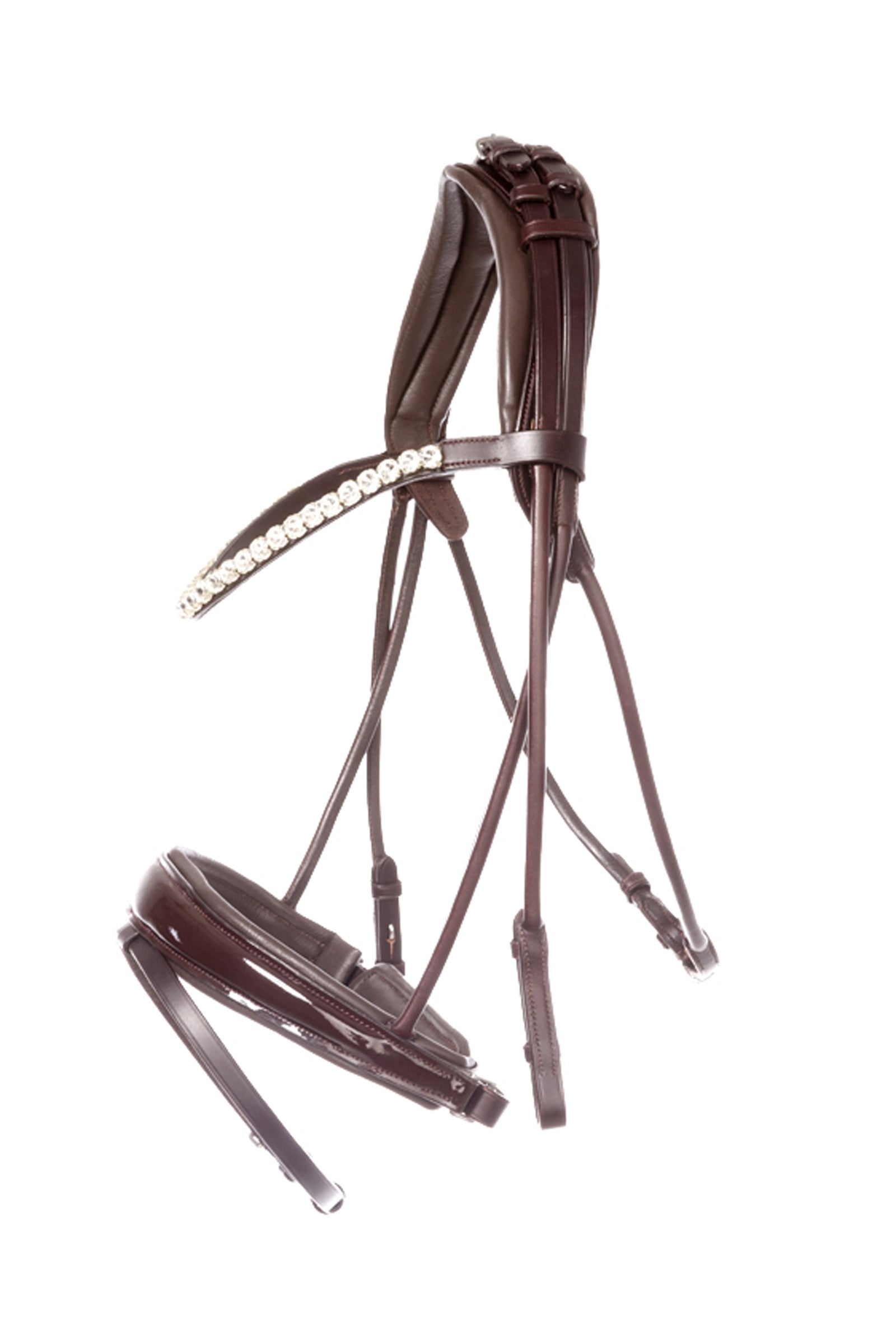 Kavalkade Florina Patent Leather Bridle With Crank Noseband Trenser & tøjler
