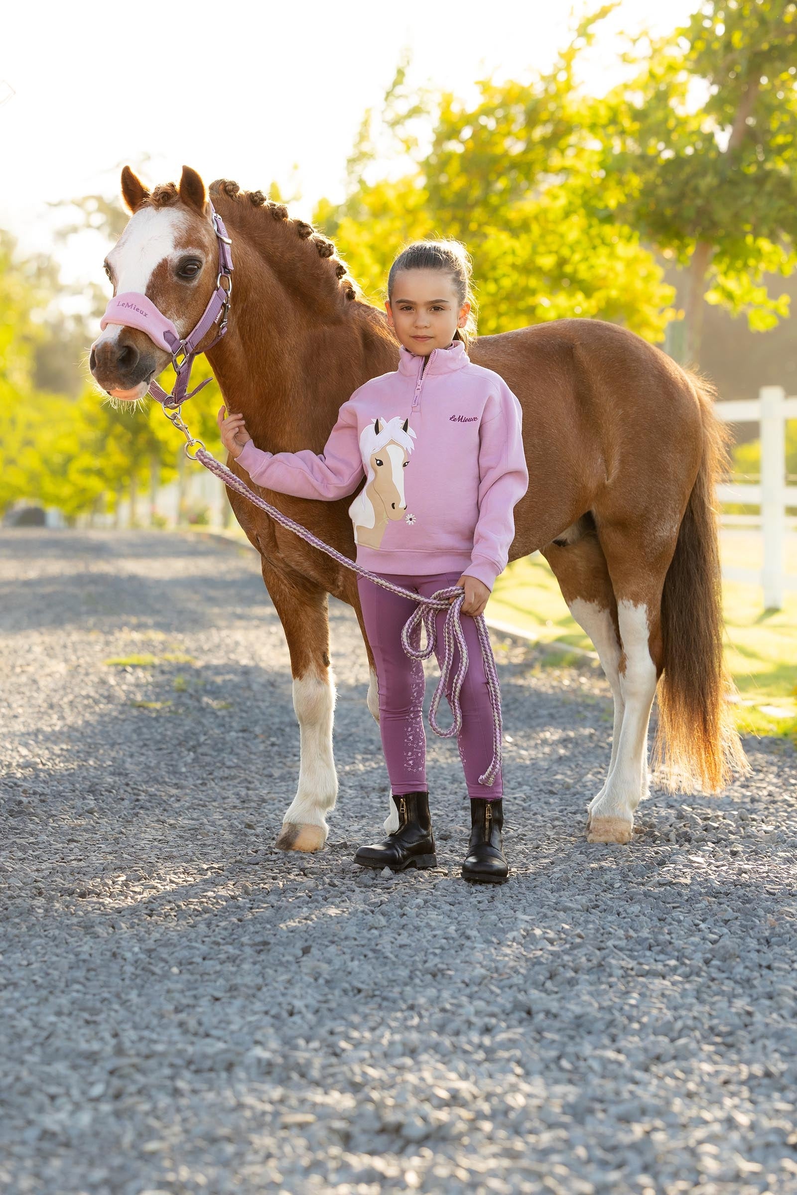 LeMieux Mini Quinn Kid's Quarter Zip Sweat Kids Apparel