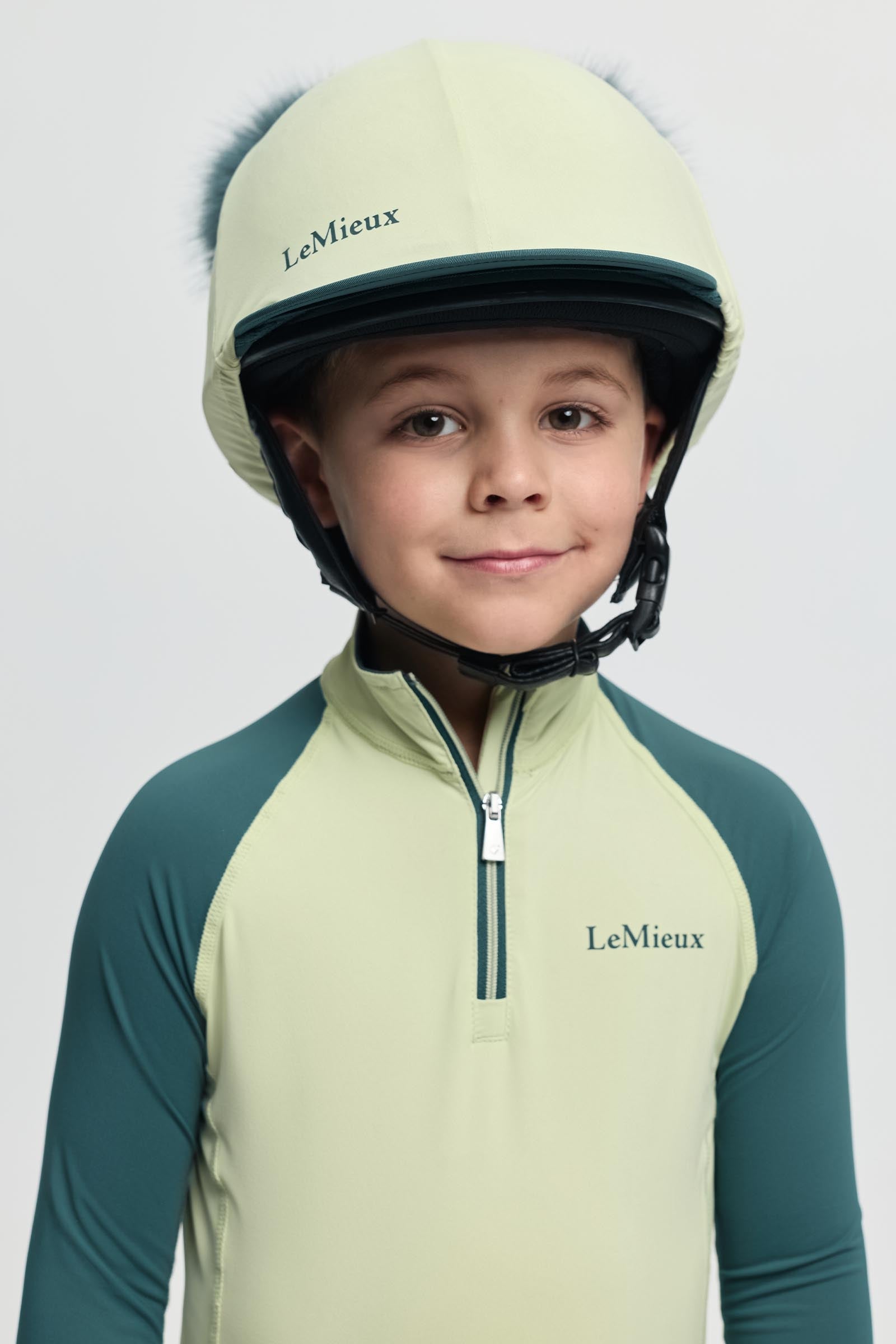 LeMieux Mini dobbelt pom hue silke Ridetøj til børn