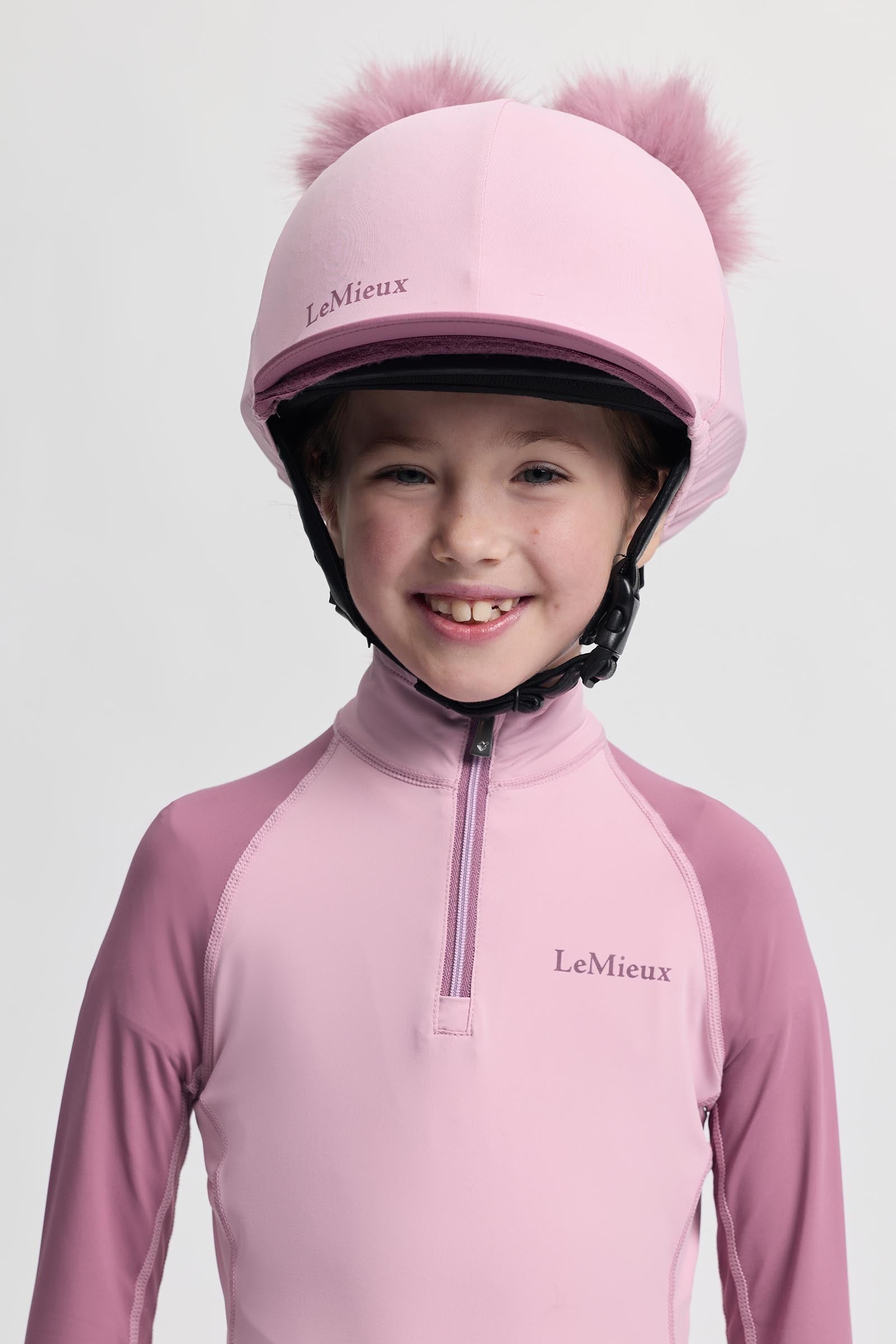 LeMieux Mini dobbelt pom hue silke Ridetøj til børn