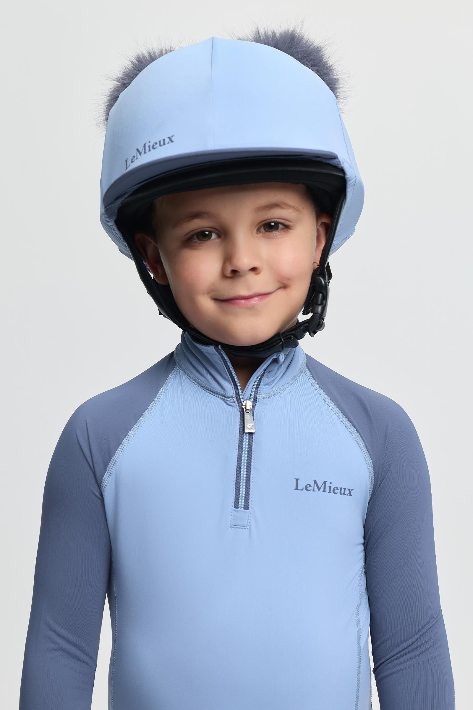 LeMieux Mini dobbelt pom hue silke Ridetøj til børn
