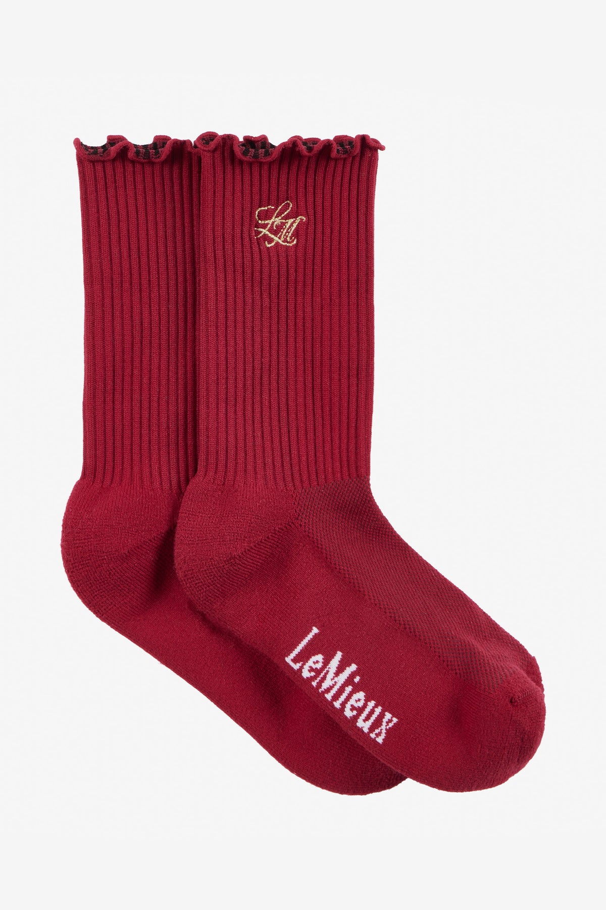 LeMieux Lustre Frill Edge Ribbed Socks Socks