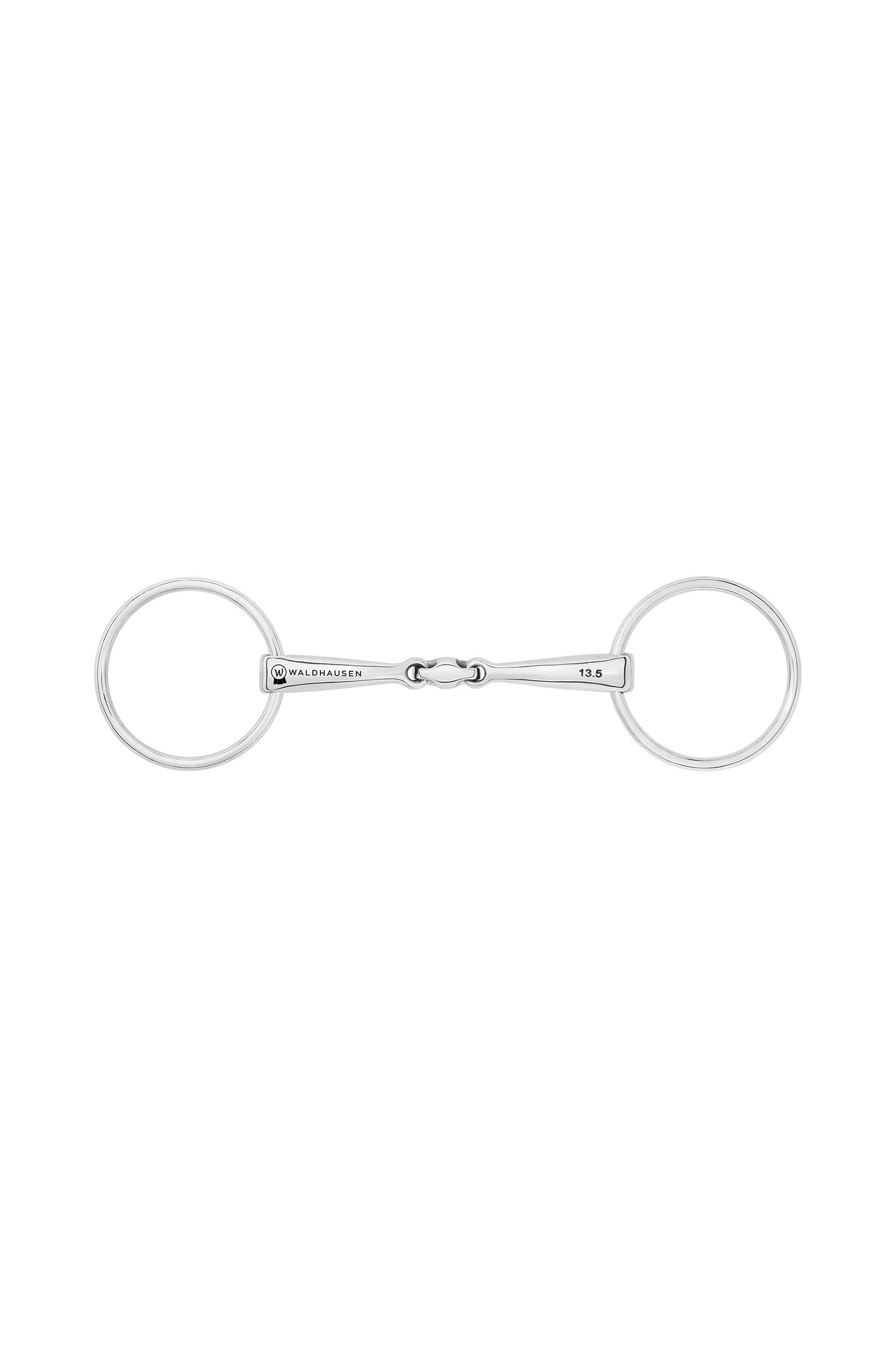 Waldhausen Snaffle Bit Anatomical, Double Jt., Stainless St., 16 mm Horse Bits