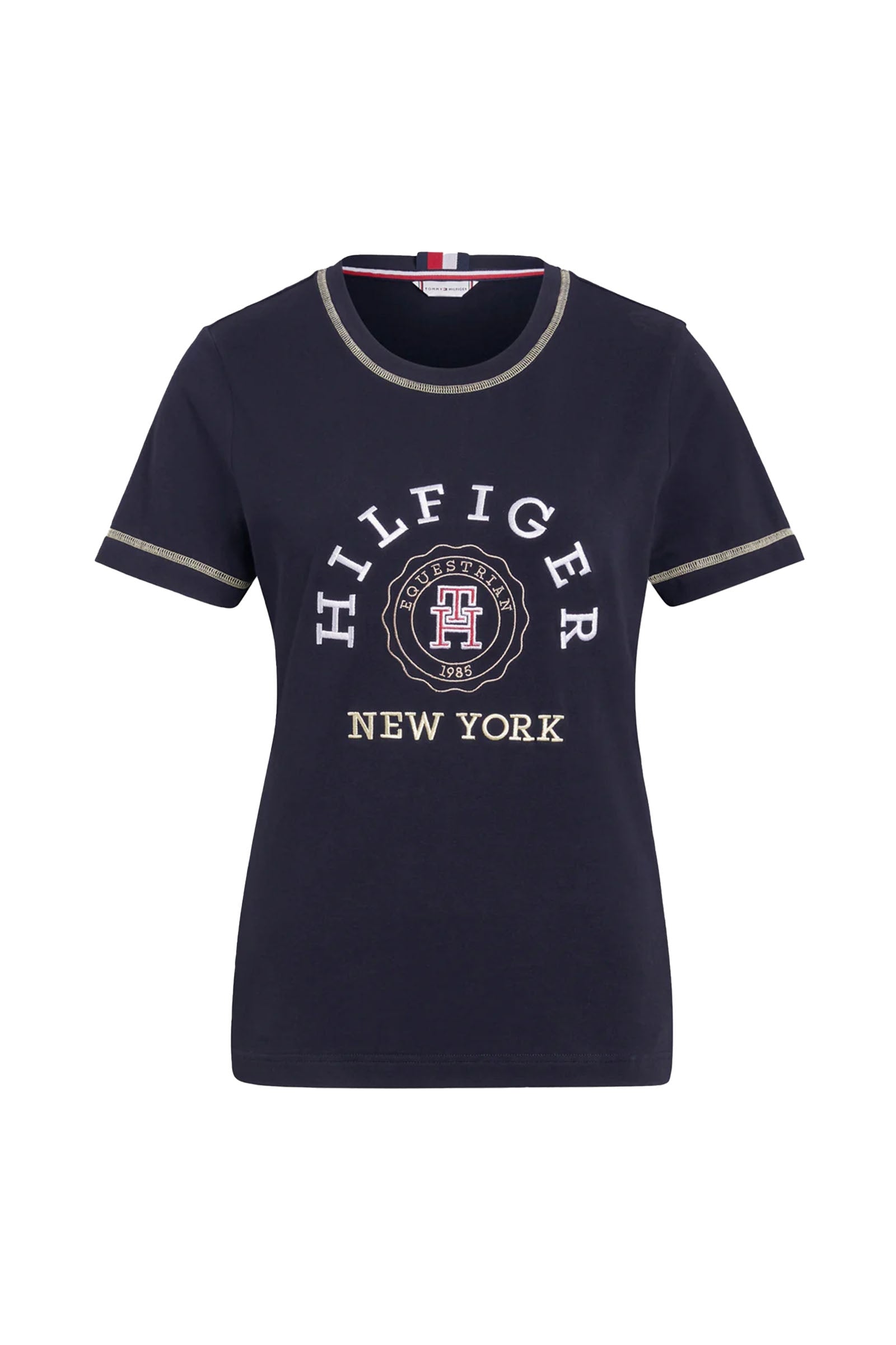 Tommy Hilfiger Equestrian Newport grafisk t-shirt Ridetøj til dame