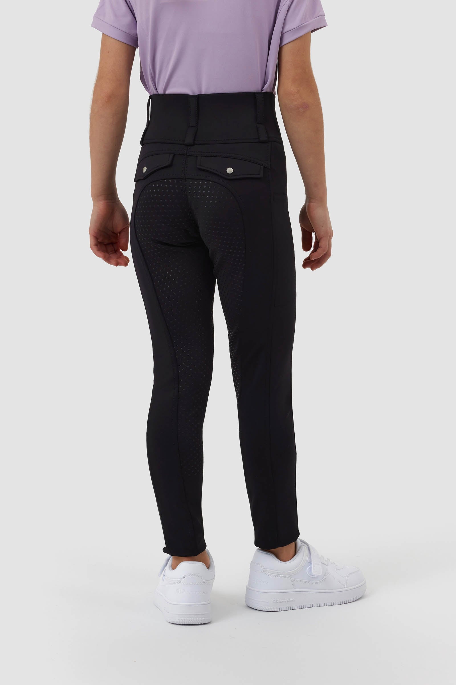 Horze Young Rider Anya Fullgrip Hybrid Breeches Kids Apparel