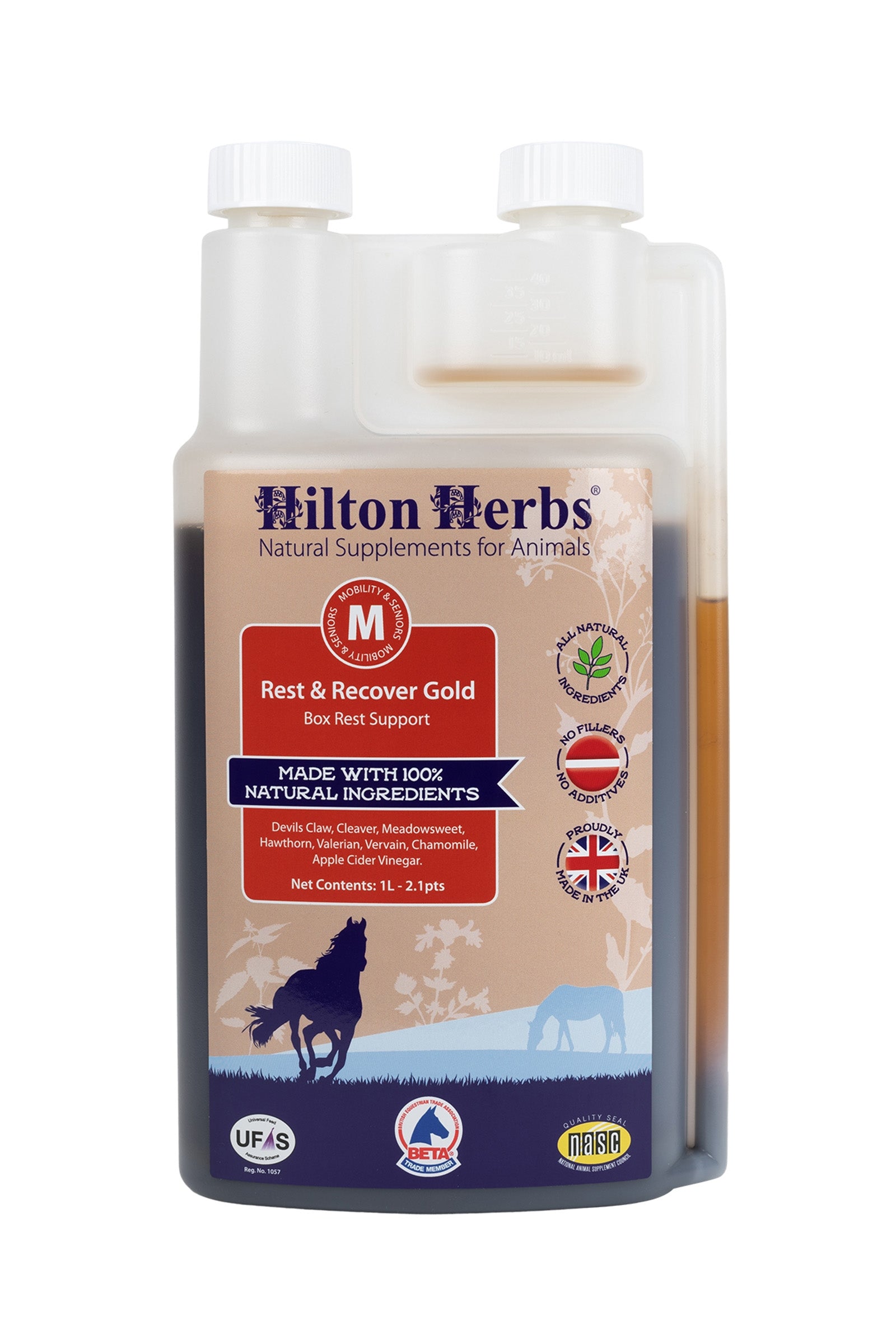 Hilton Herbs Rest & Recover 1 liter Horse Feed & Nutrition