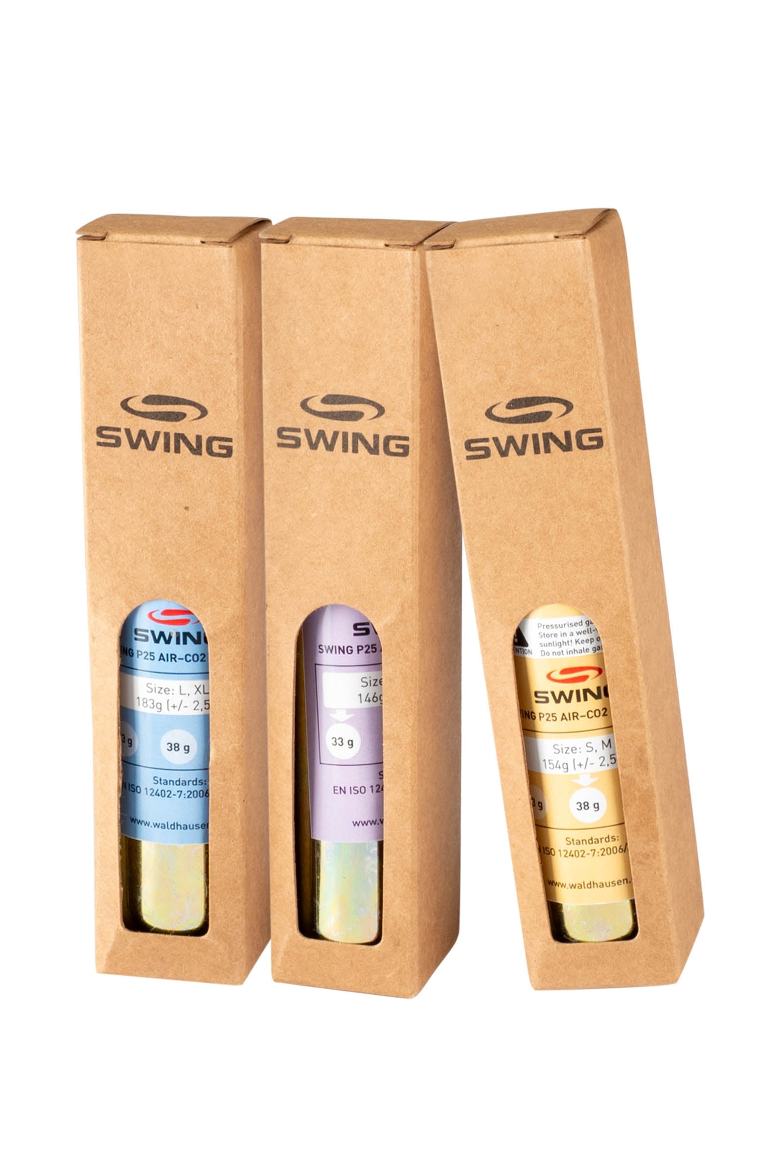 SWING Cartridge CO2 for SWING P25 AIR, S, M, 38g Ridehjelme & Sikkerhedsveste