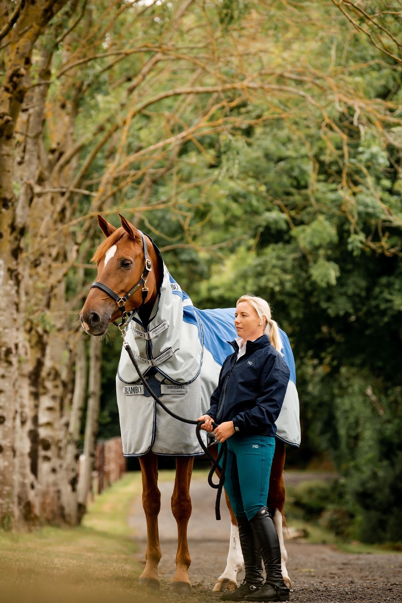 Horseware Rambo Autumn Series Turnout Rug With Liner (0g / 100g) Horse Rugs