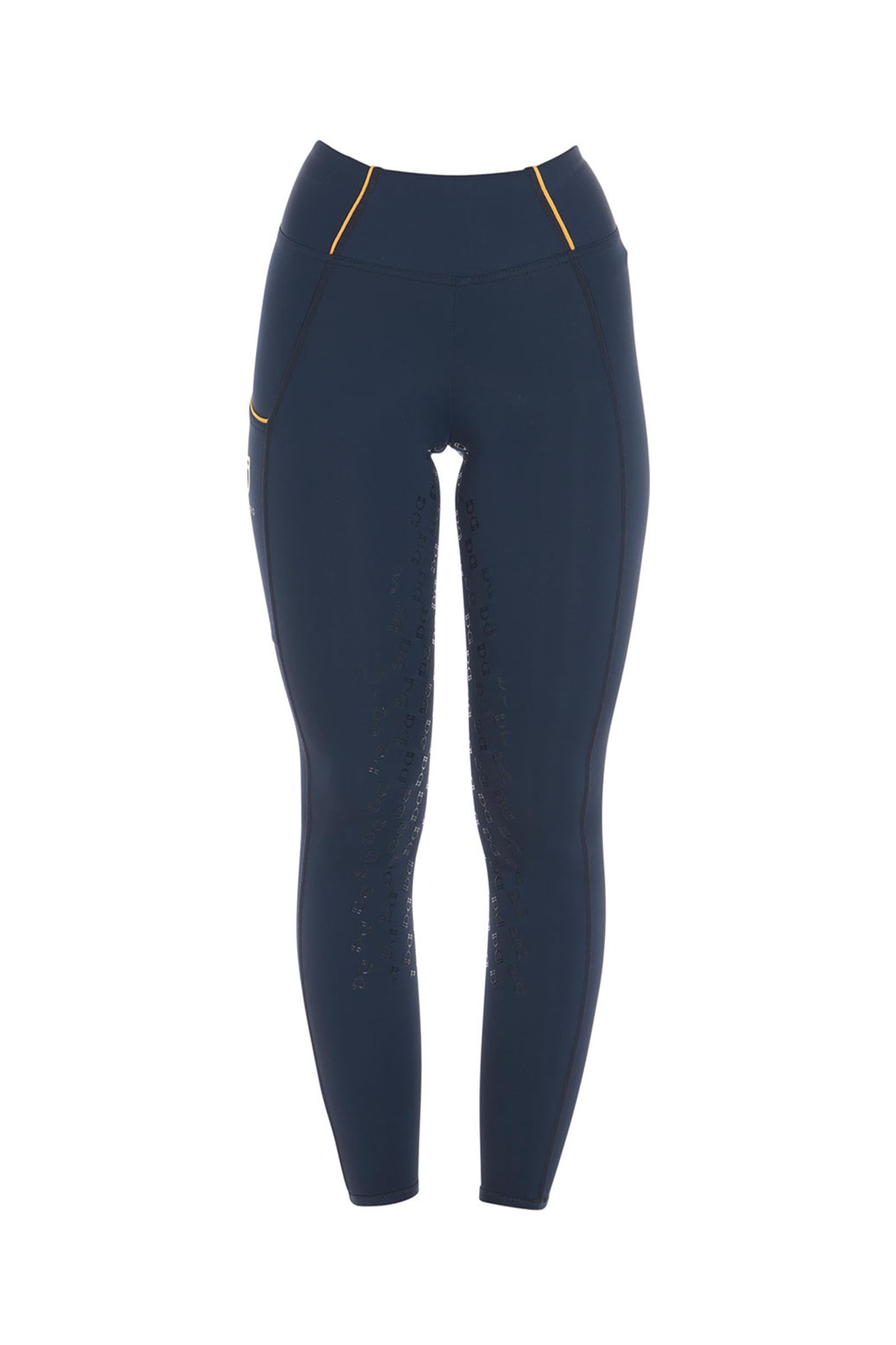 Equestro Women's Slim Fit Light Full Grip High-Waisted Leggings Womens Breeches