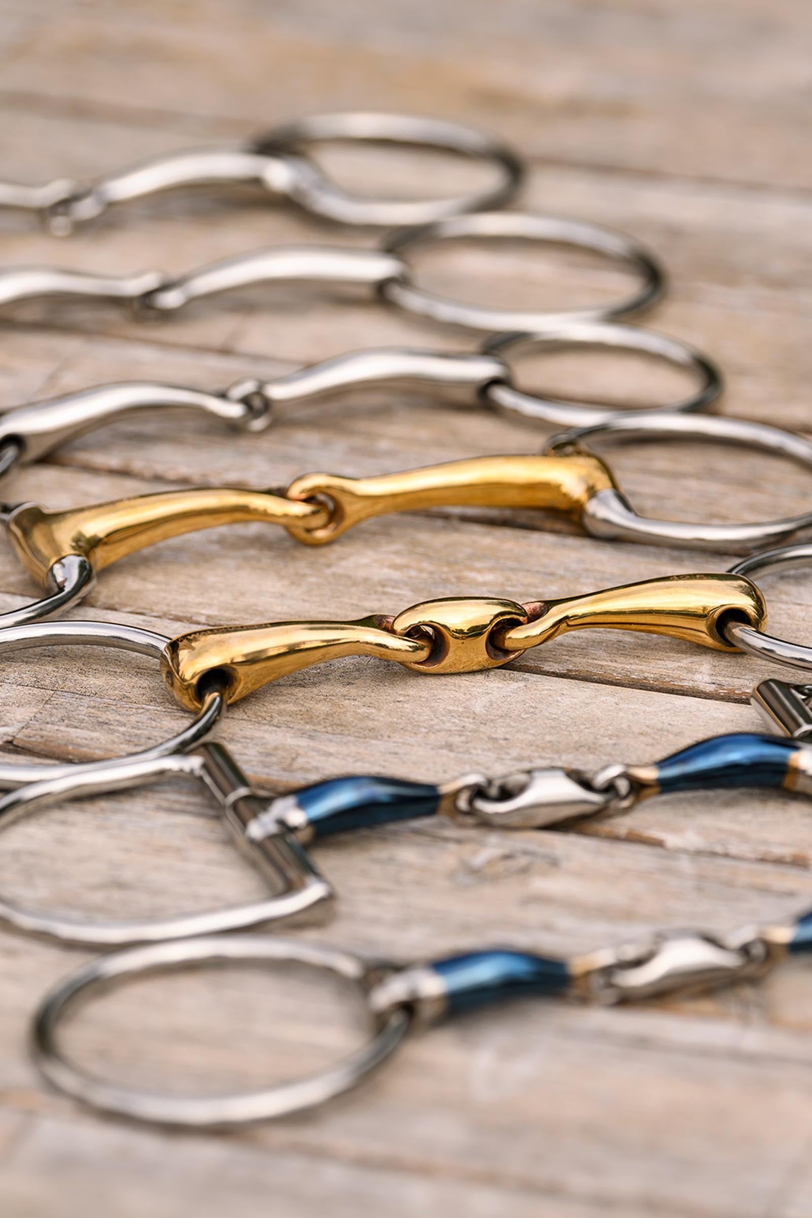 Waldhausen Sweet Iron Snaffle Bit, Double Jt., 16 mm Horse Bits