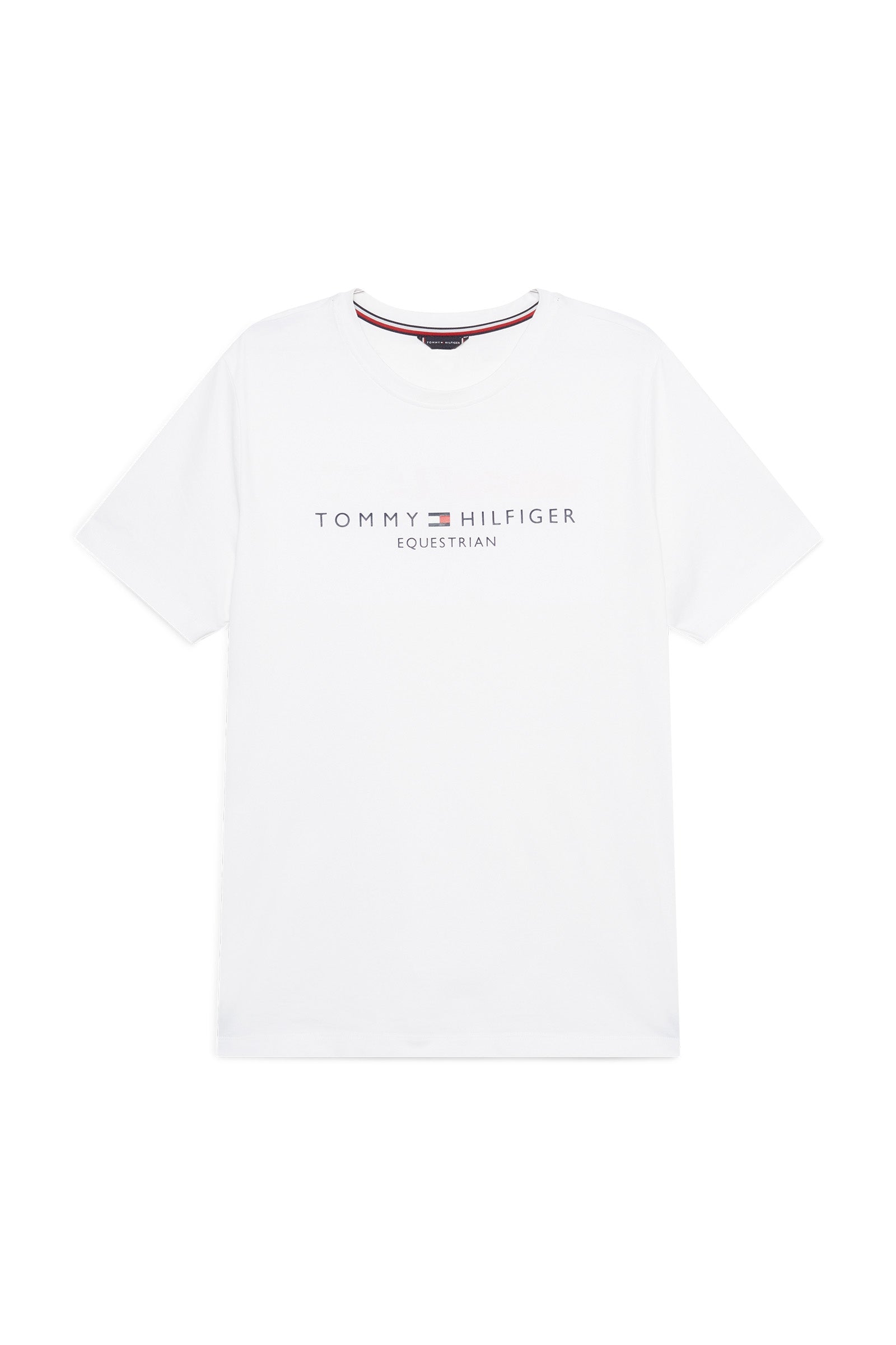 Tommy Hilfiger Equestrian Williamsburg T-shirt med grafiskt print og korte ærmer Ridetøj til herrer