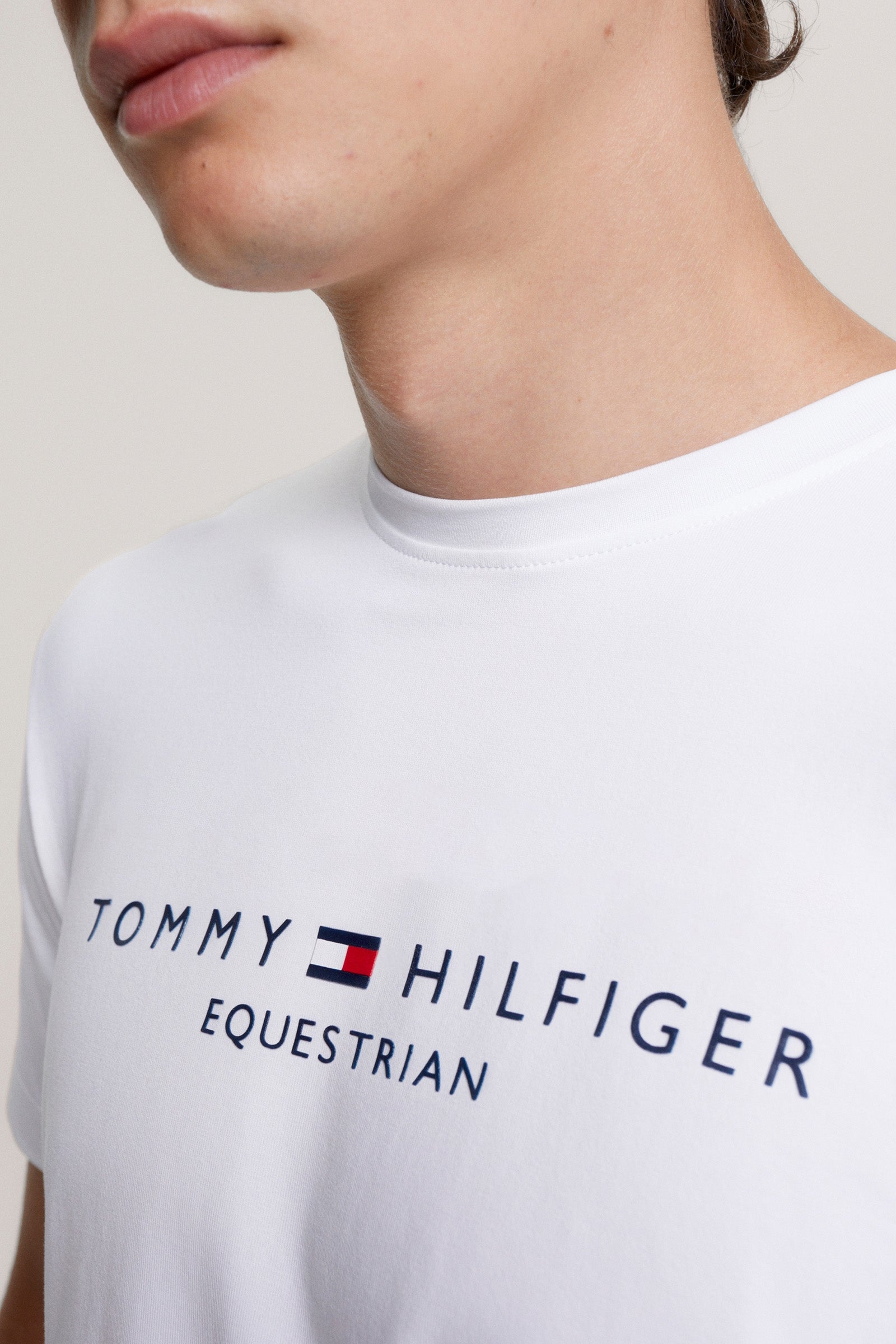 Tommy Hilfiger Equestrian Williamsburg Logo T-Shirt Short Sleeves Mens Riding Clothing