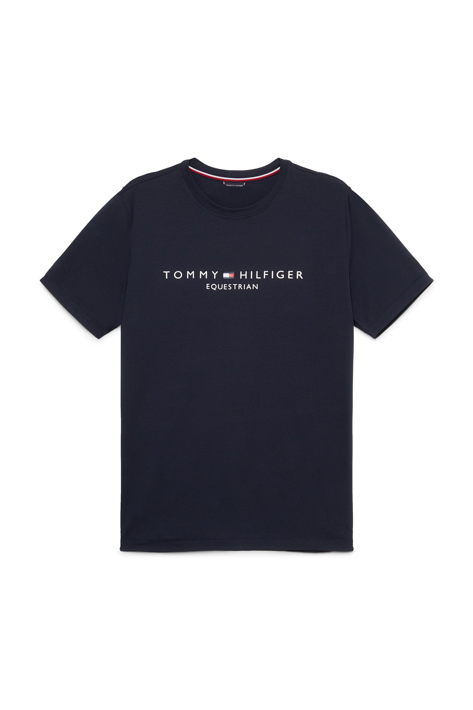 Tommy Hilfiger Equestrian Williamsburg T-shirt med grafiskt print og korte ærmer Ridetøj til herrer