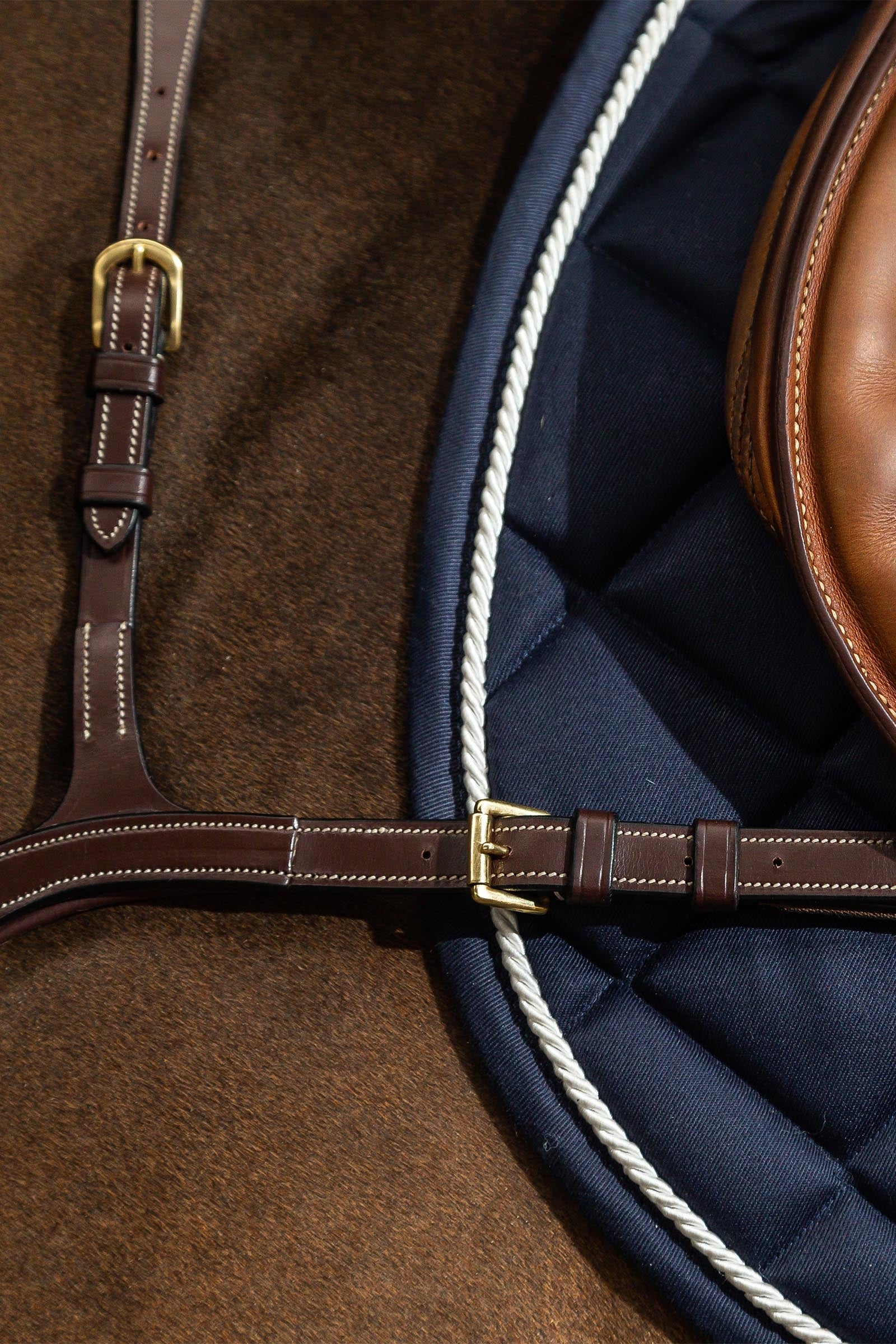 Dy'on D Collection Long Bridge Breastplate  Bridles & Reins