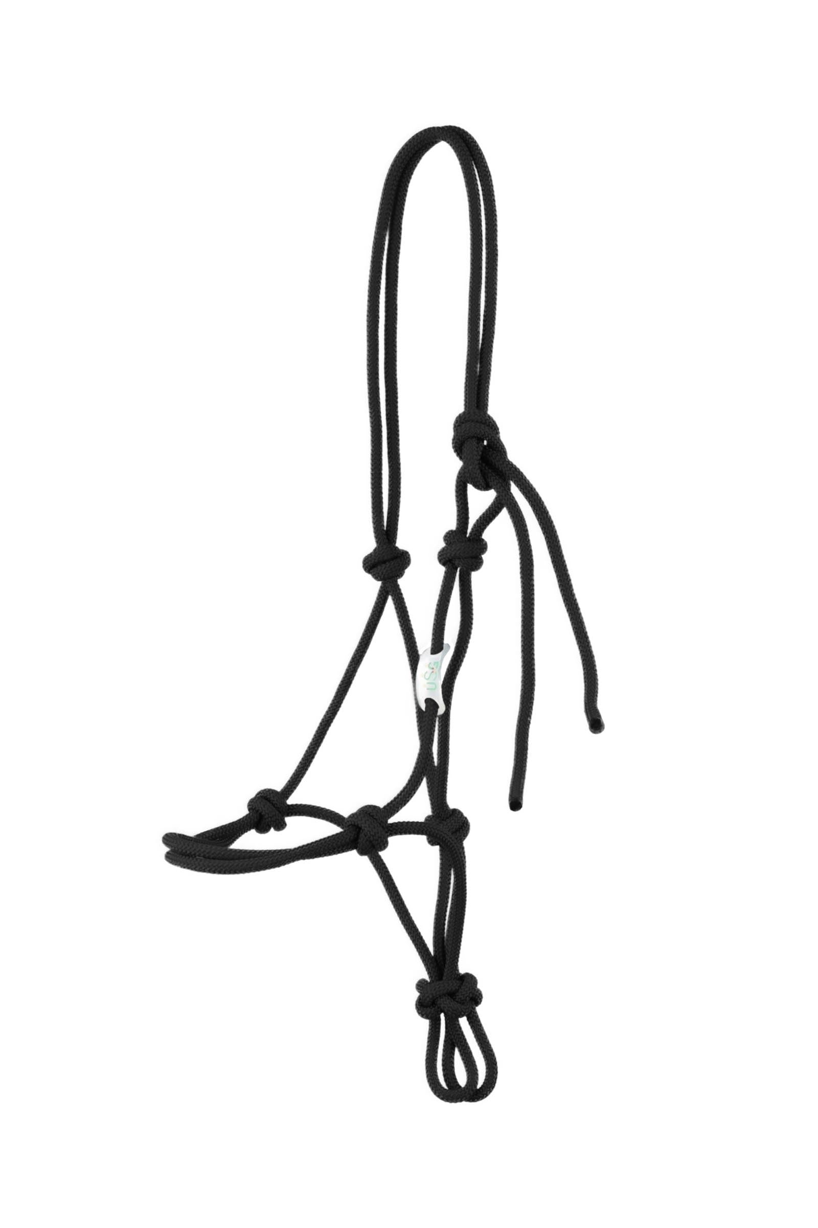 USG Basic Knotted Rope Halter Grimer & Træktove