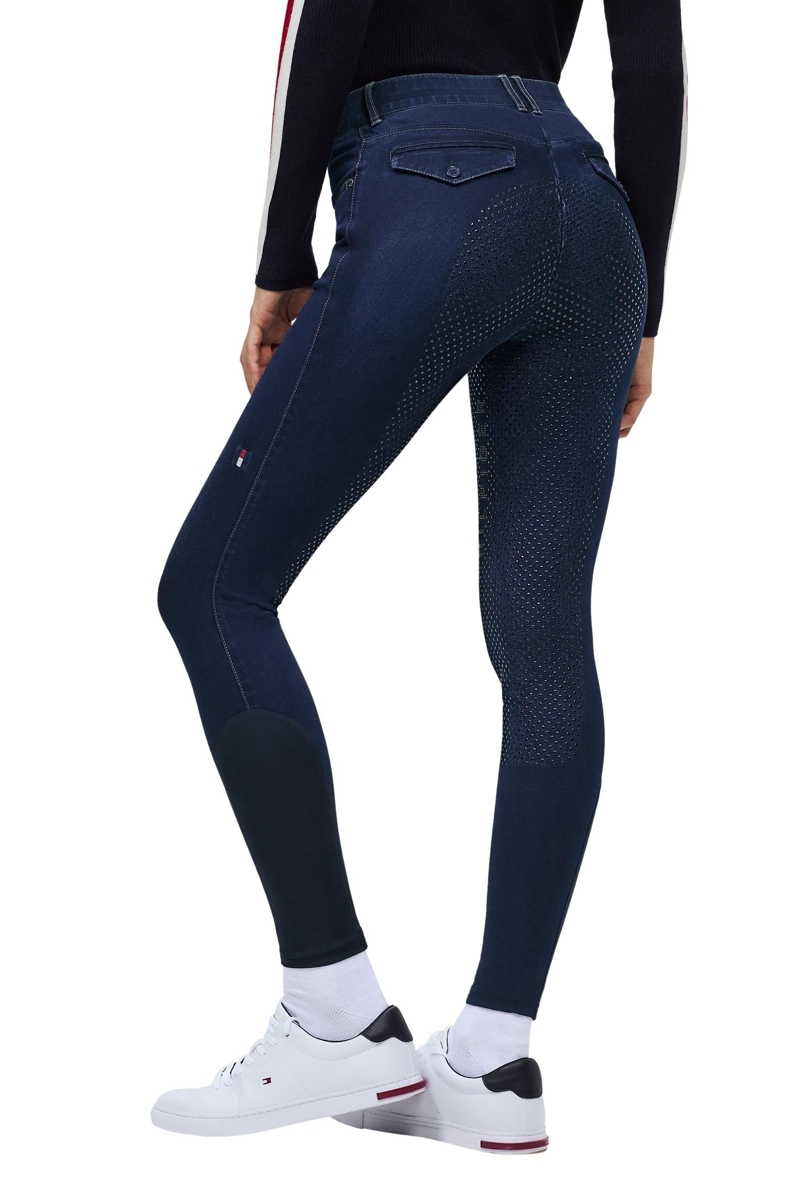 Tommy Hilfiger Equestrian Hope dame denim ridebukser med fuldgrip Womens Breeches