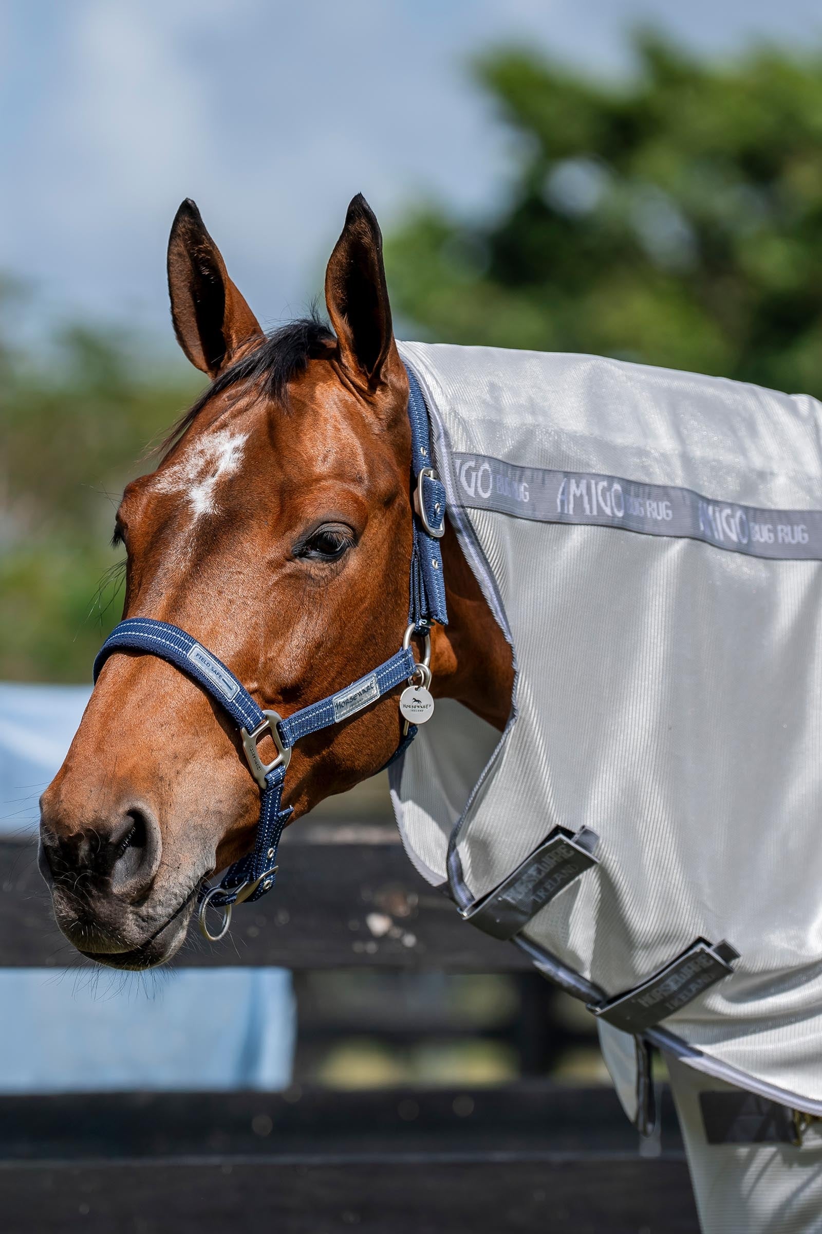Horseware Amigo halsdel til fluedækken, UV-beskyttelse Hestedækken