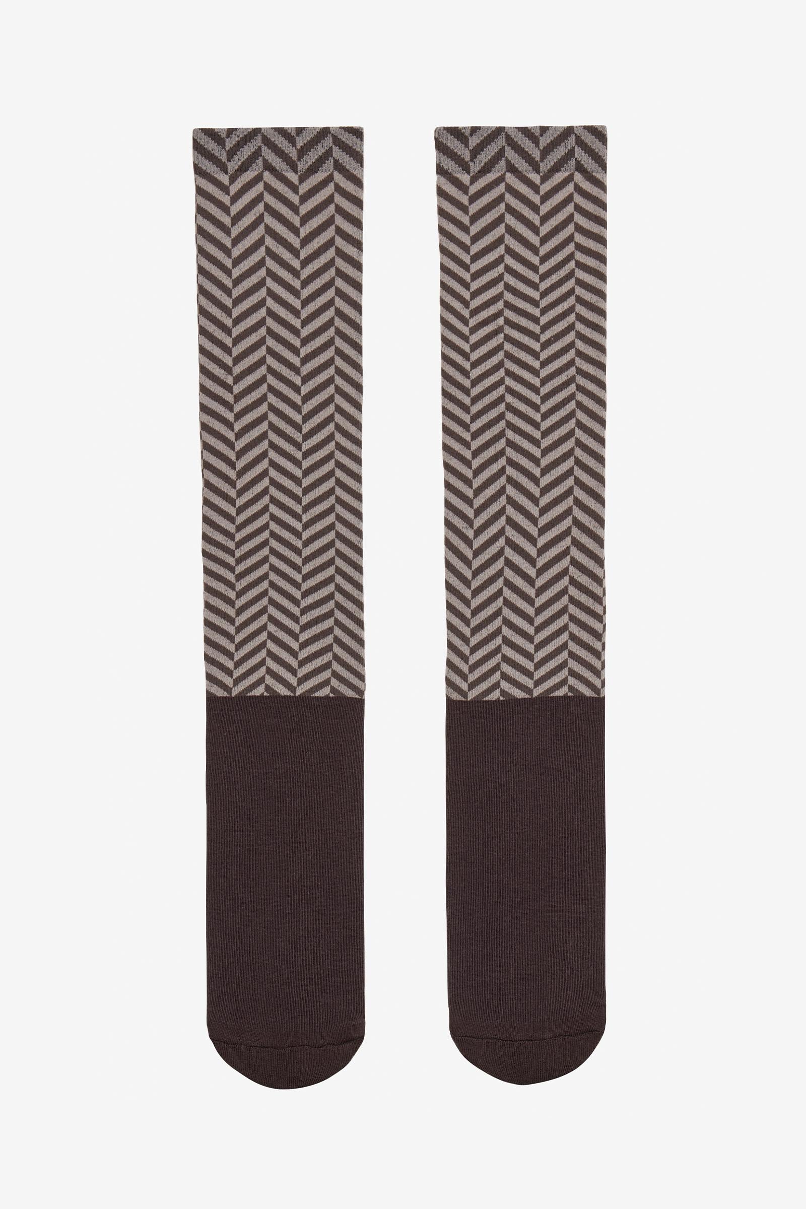 LeMieux Heritage Footsie Socks Herringbone Socks