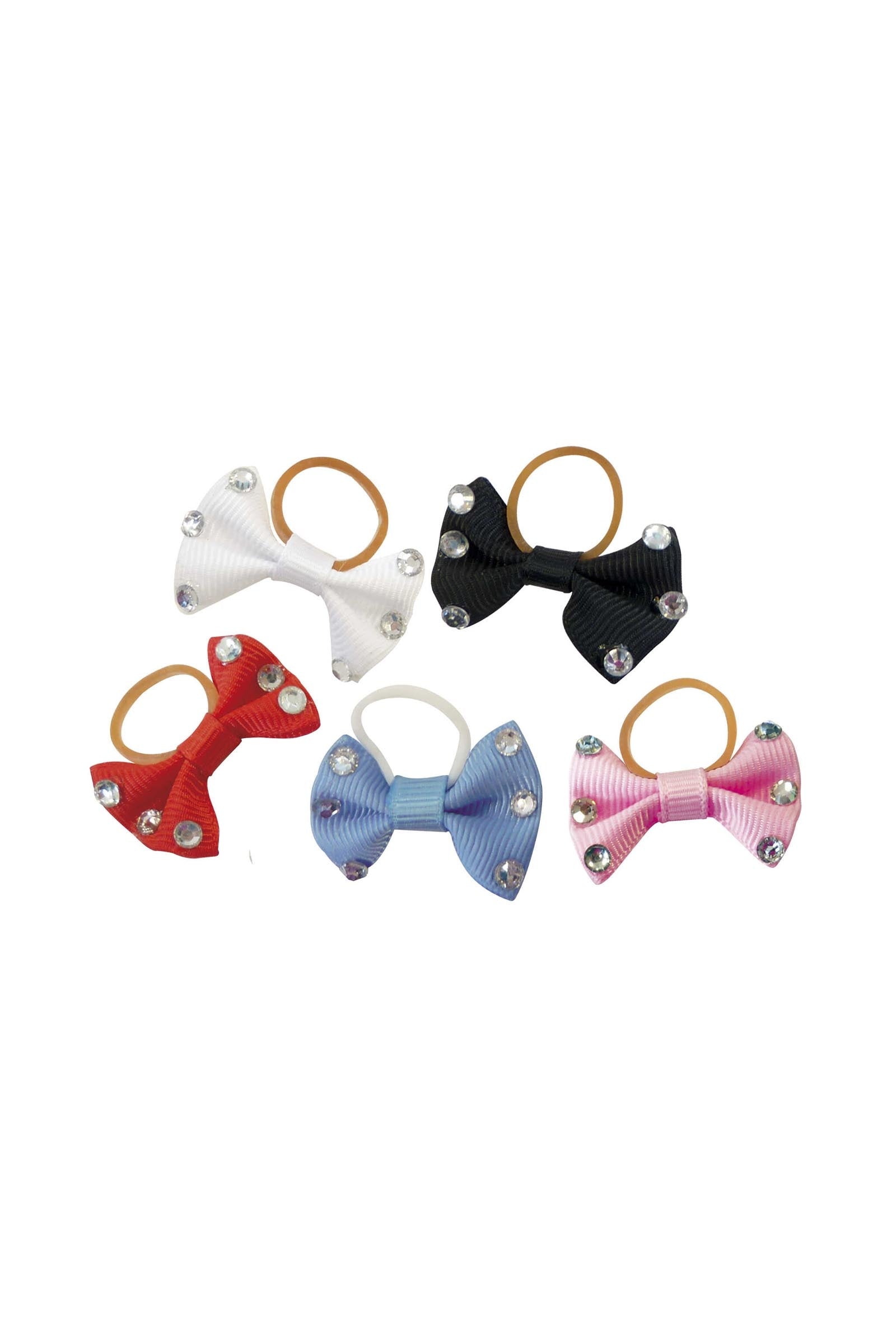 Equi Theme EQUITHÈME Braiding Bows With Clear Strass Horse Grooming Tools