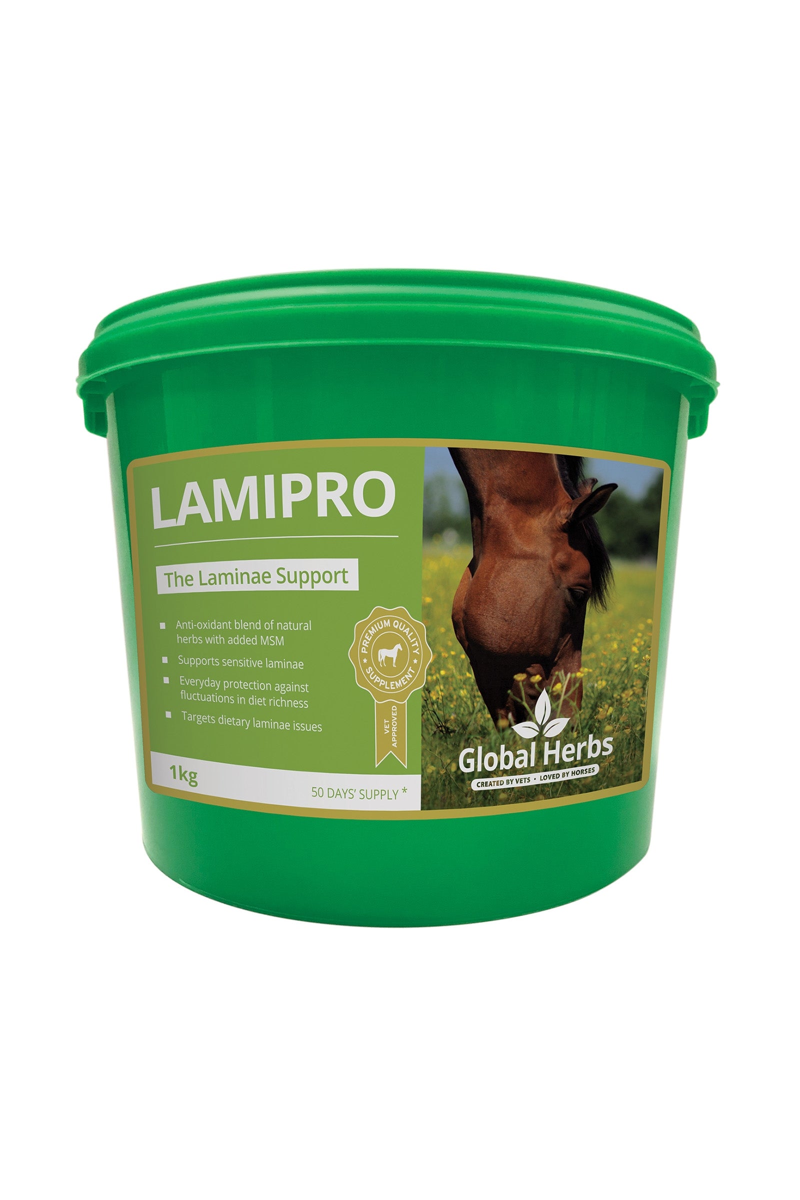 Global Herbs LamiPro Supplement, 1 kg. Horse Feed & Nutrition