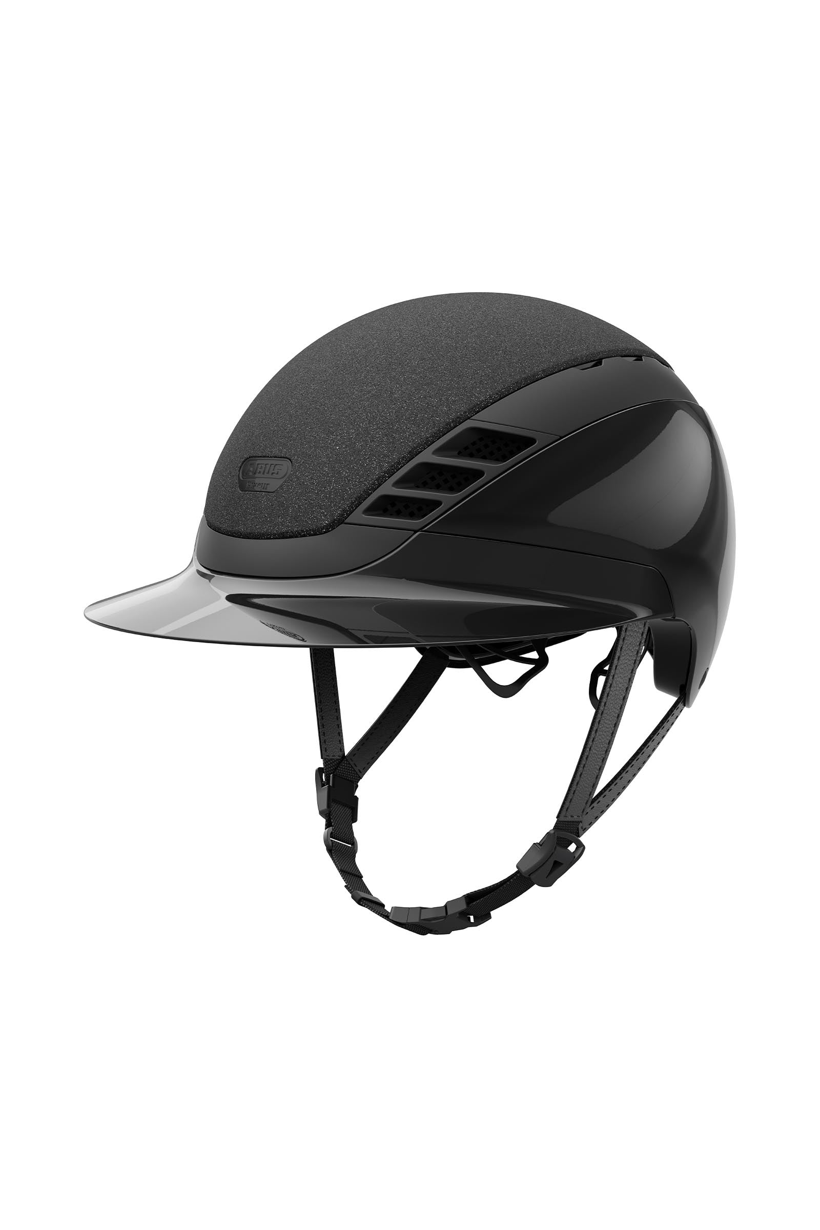 Abus Airluxe Supreme Glam Shiny jezdecká helma s dlouhým kšiltem Ridehjelme & Sikkerhedsveste