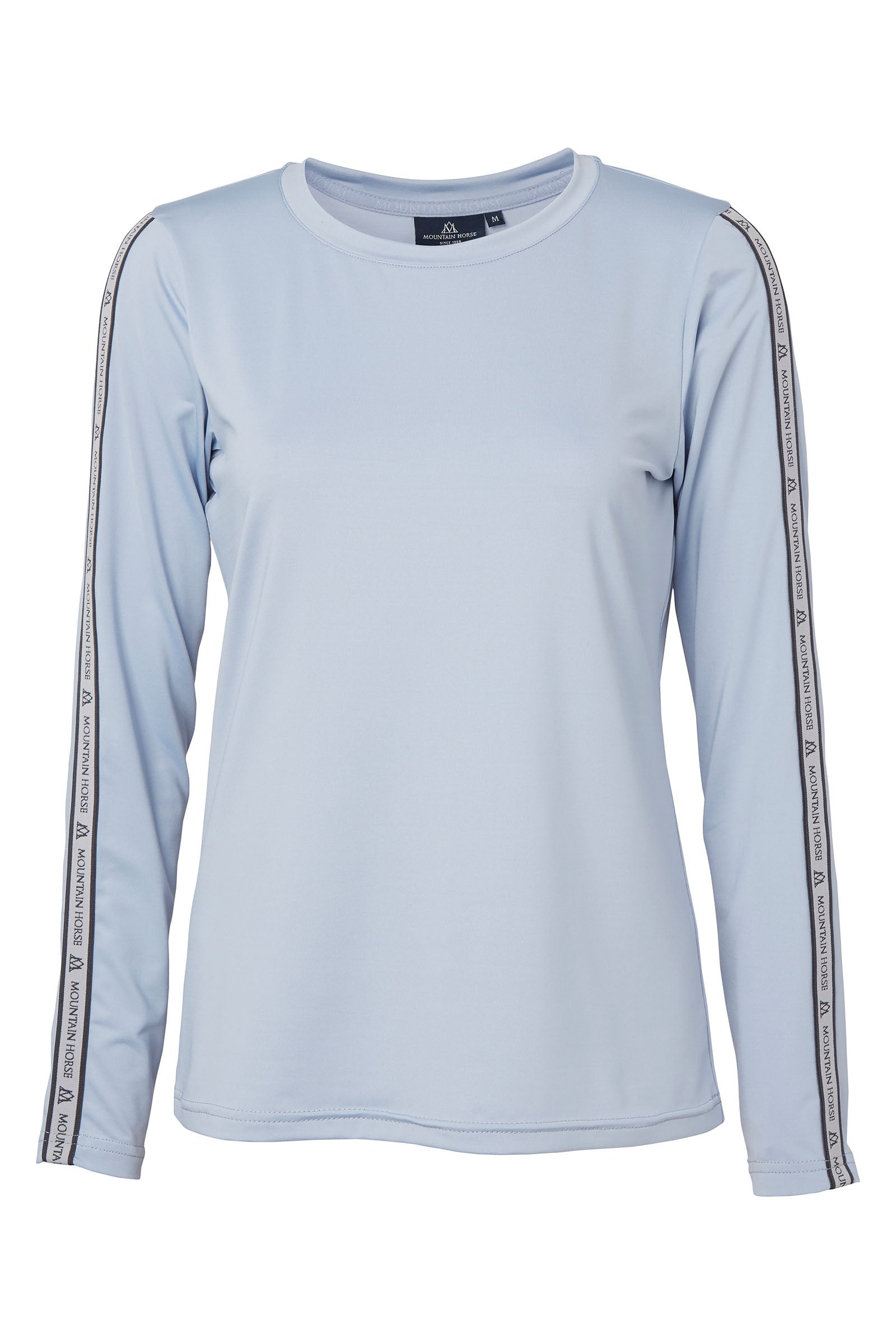 Mountain Horse Active Stripe langærmet funktionel damebluse Ridetøj til dame
