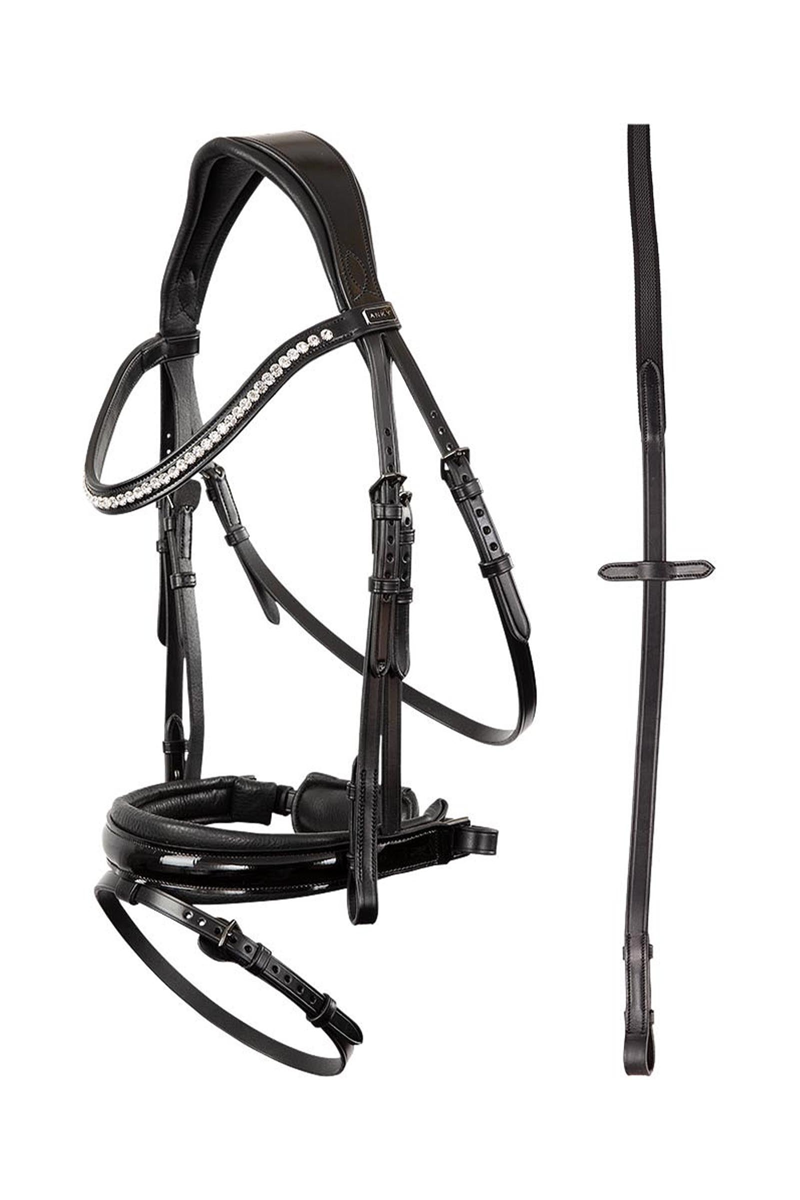 Anky ANKY Anatomic Bridle Patent Leather With Soft Padding Bridles & Reins