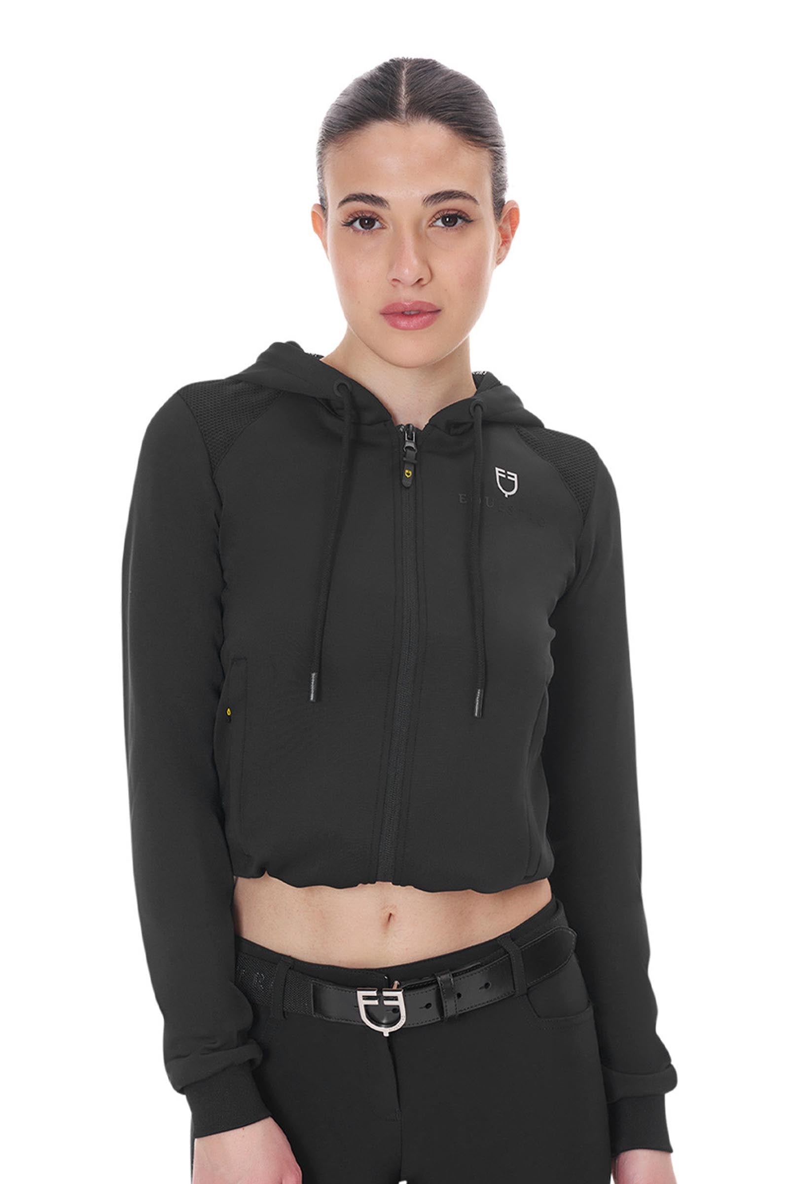 Equestro Women's Cropped Hoodie Women’s Riding Clothing