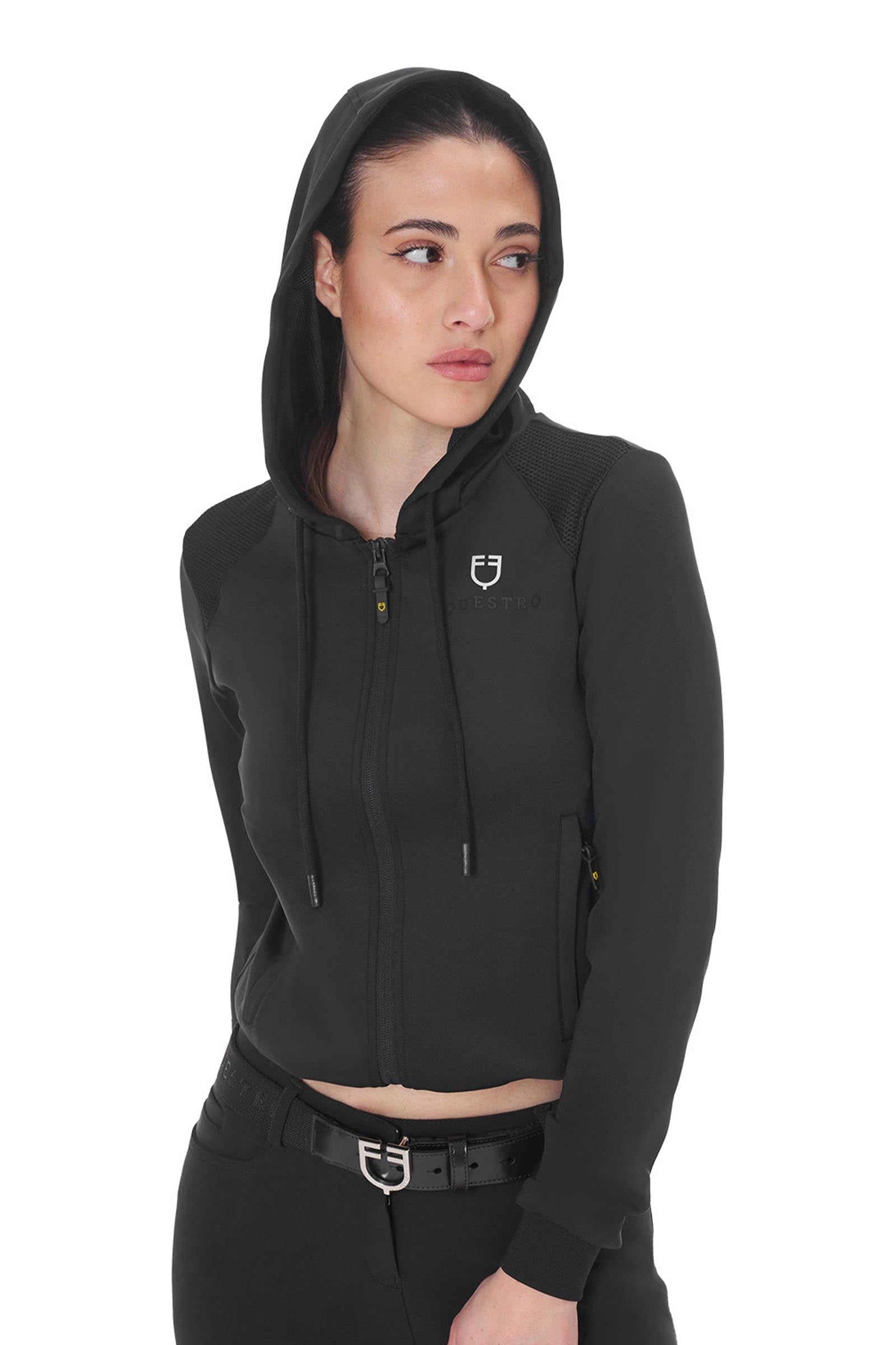 Equestro Women's Cropped Hoodie Women’s Riding Clothing