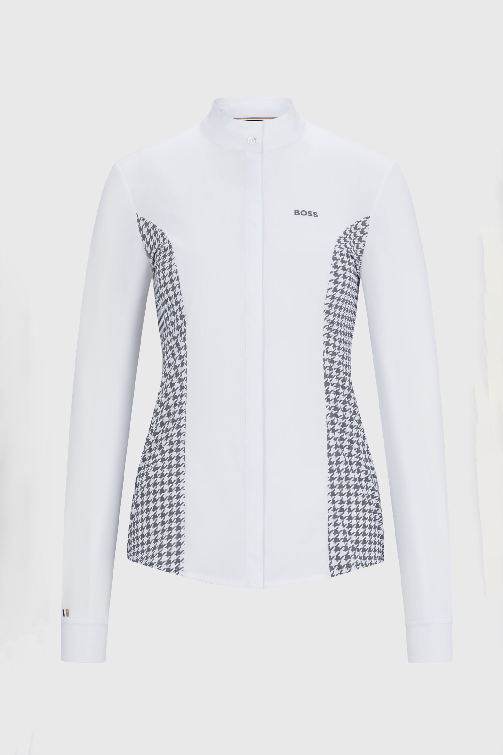 BOSS Equestrian Boss Emma showbluse Houndstooth Ridetøj til dame