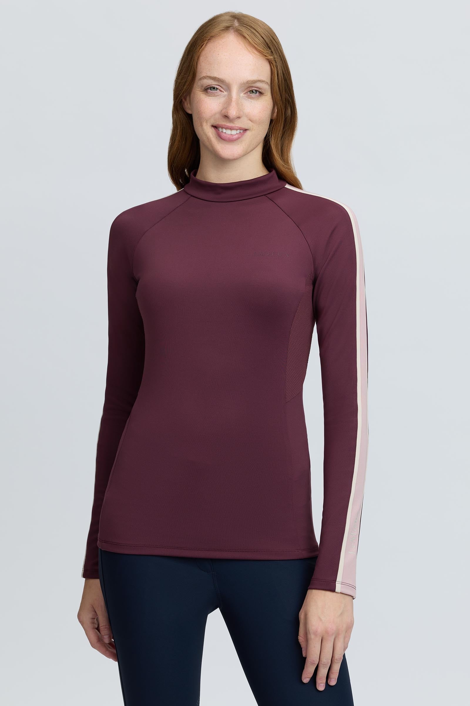 LeMieux Talia dame baselayer med rullekrave og UV-beskyttelse Ridetøj til dame