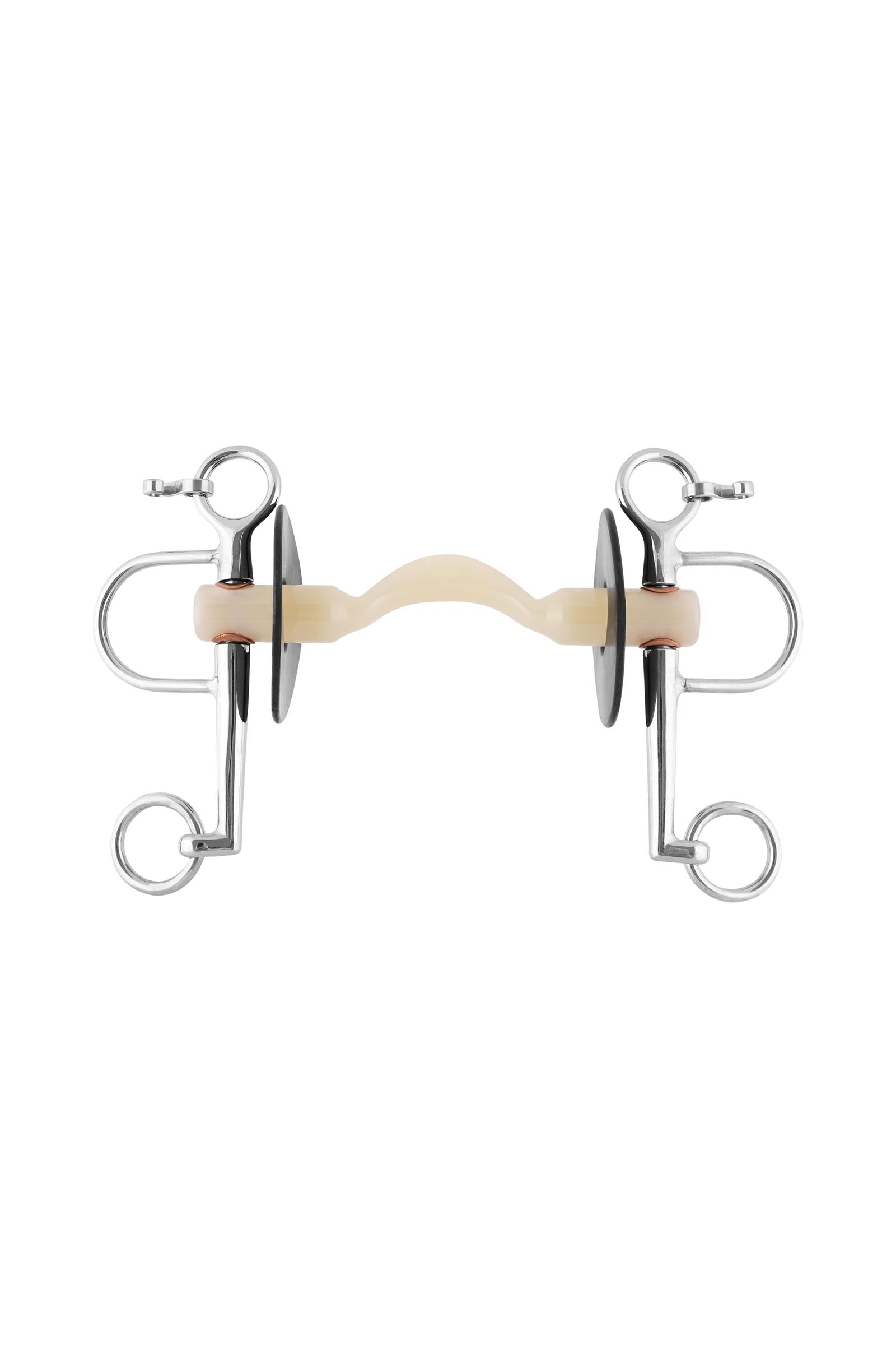 Sprenger Nathe Pelham 20mm m/ Blødt Mullen Mouth, Port & lange kindstænger (lavere kind 7cm ring) Bid