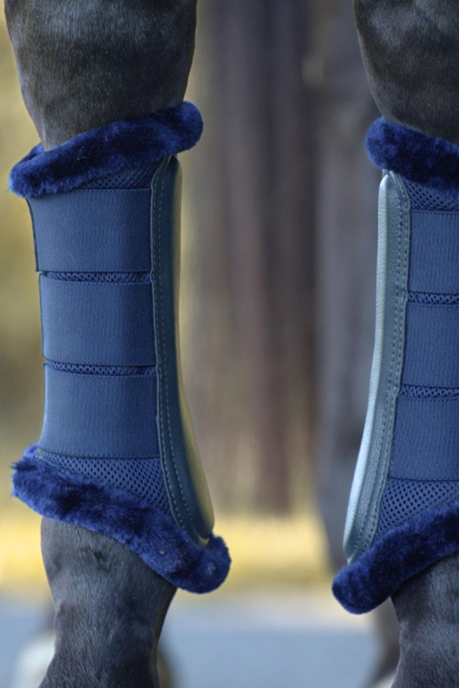 Kavalkade Anatomic Mesh Tendon Boots With Faux Fur Leg & Hoof Protection