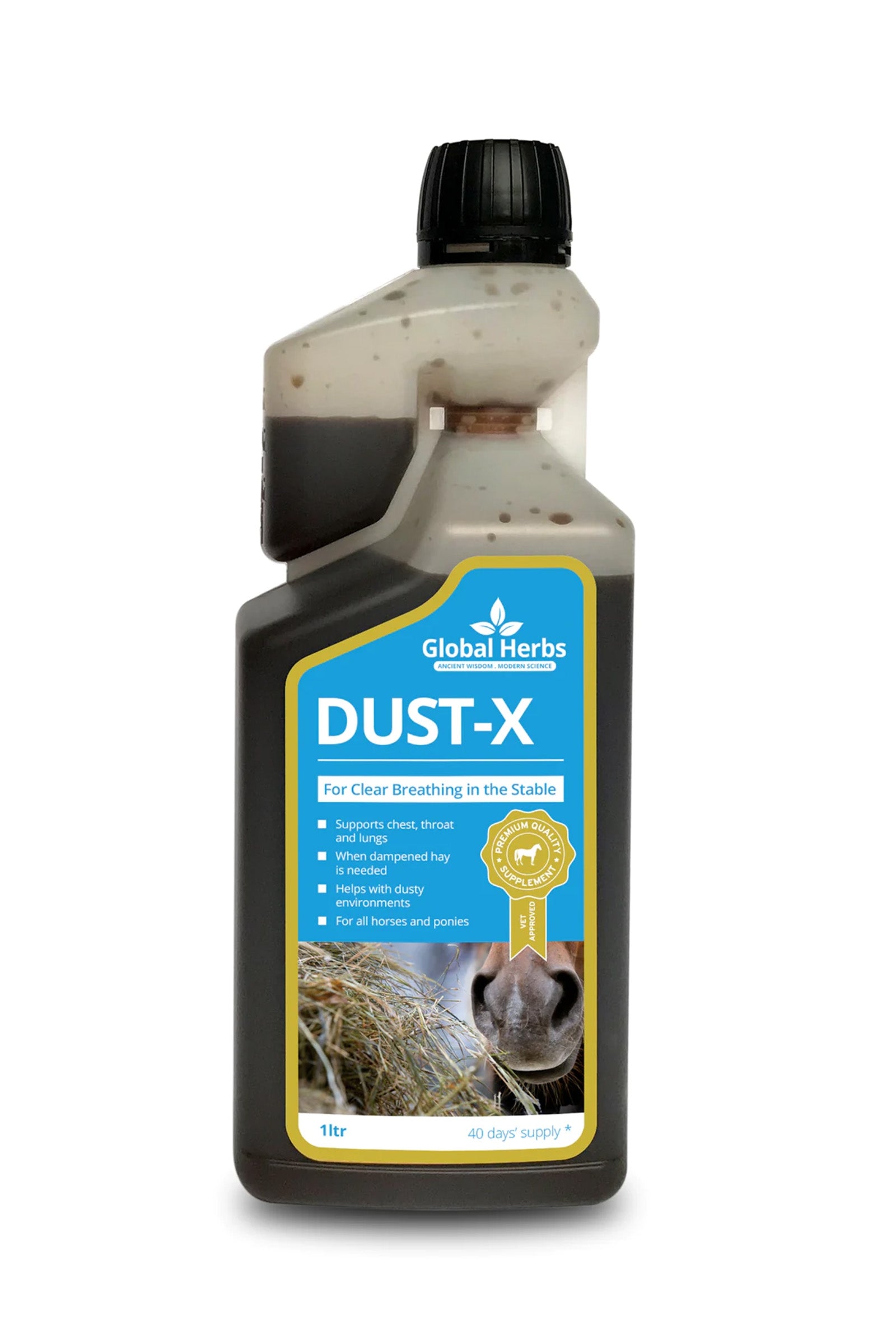 Global Herbs Dust-X Liq, 1 L. Horse Feed & Nutrition